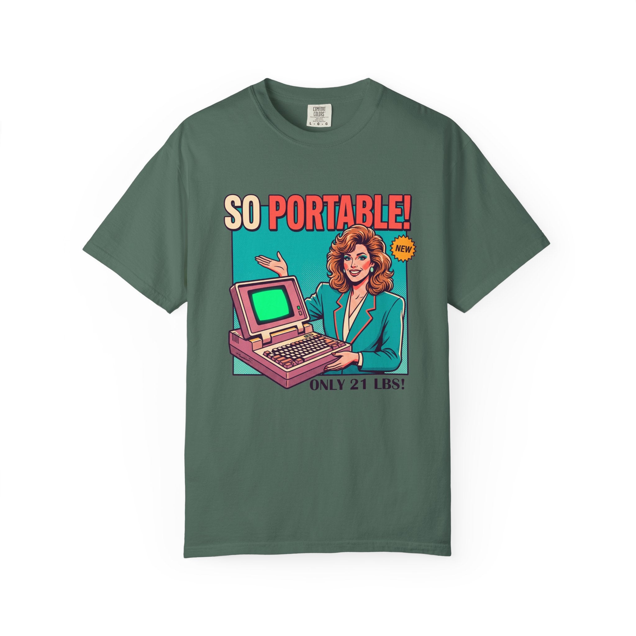 So Portable Retro Computer Tee | Vintage 80s Laptop Graphic T-Shirt