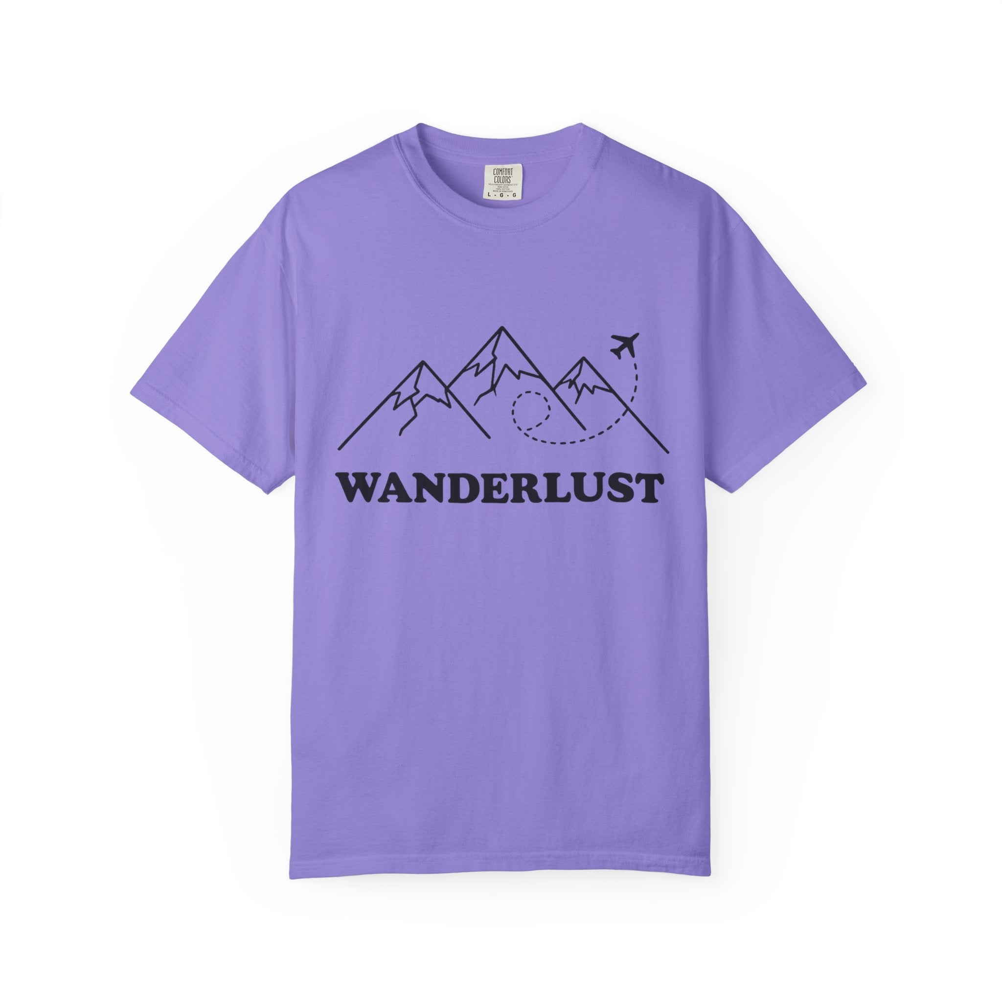 Wanderlust Mountains T-Shirt | Mountain Air Travel Adventure Tee