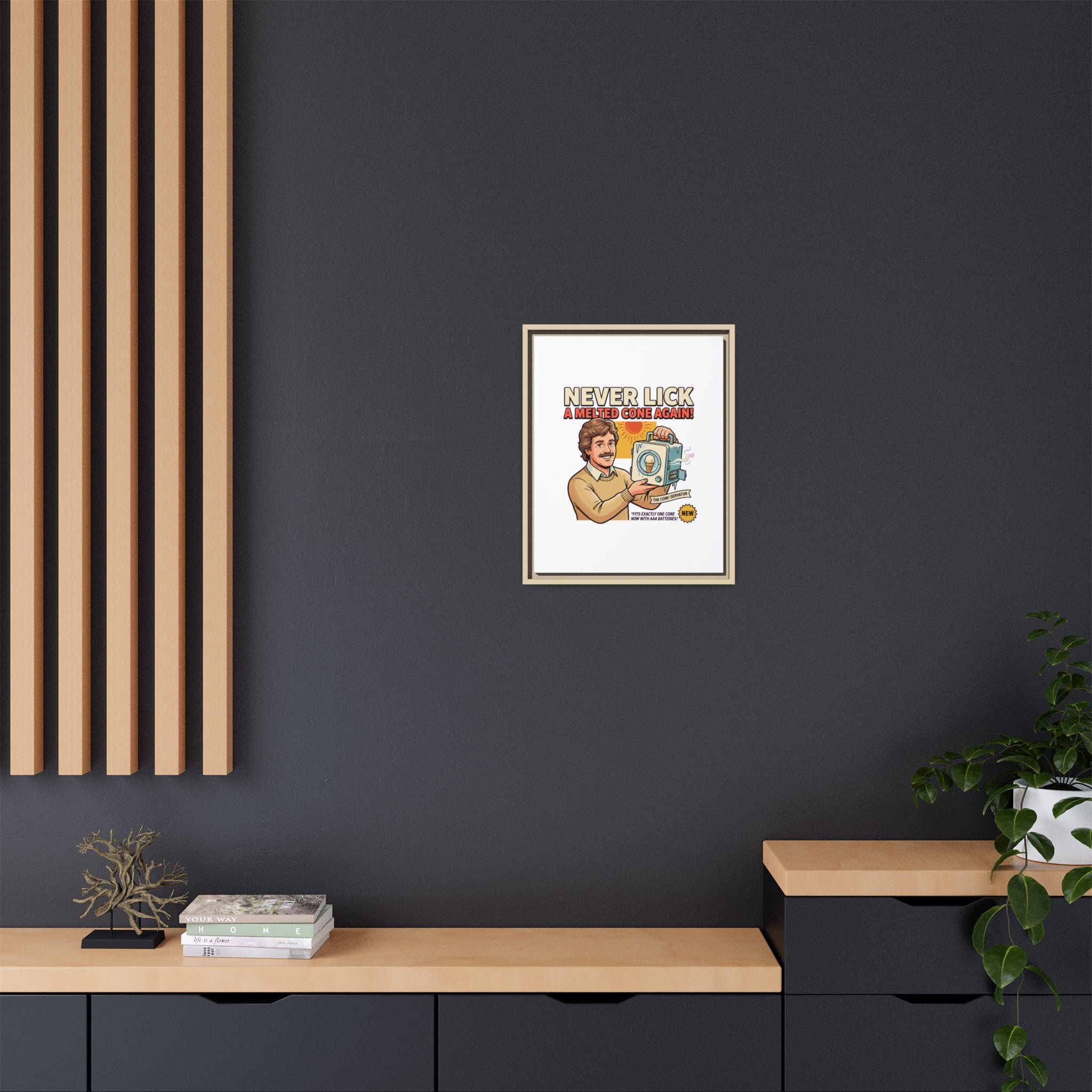 Never Lick a Melted Cone Again Poster Print