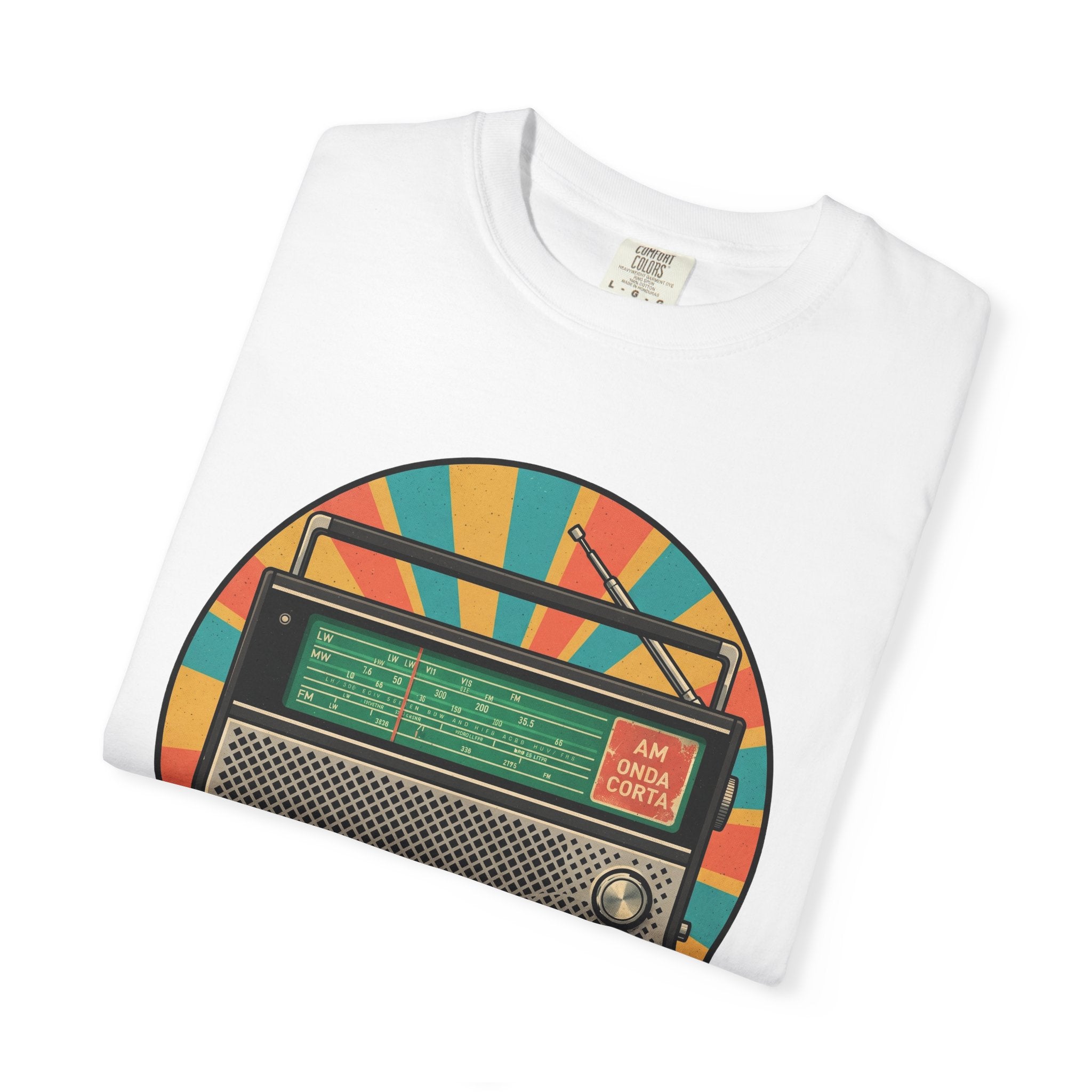 Vintage Radio T-Shirt — Retro 'Olde Cubana' Graphic Tee
