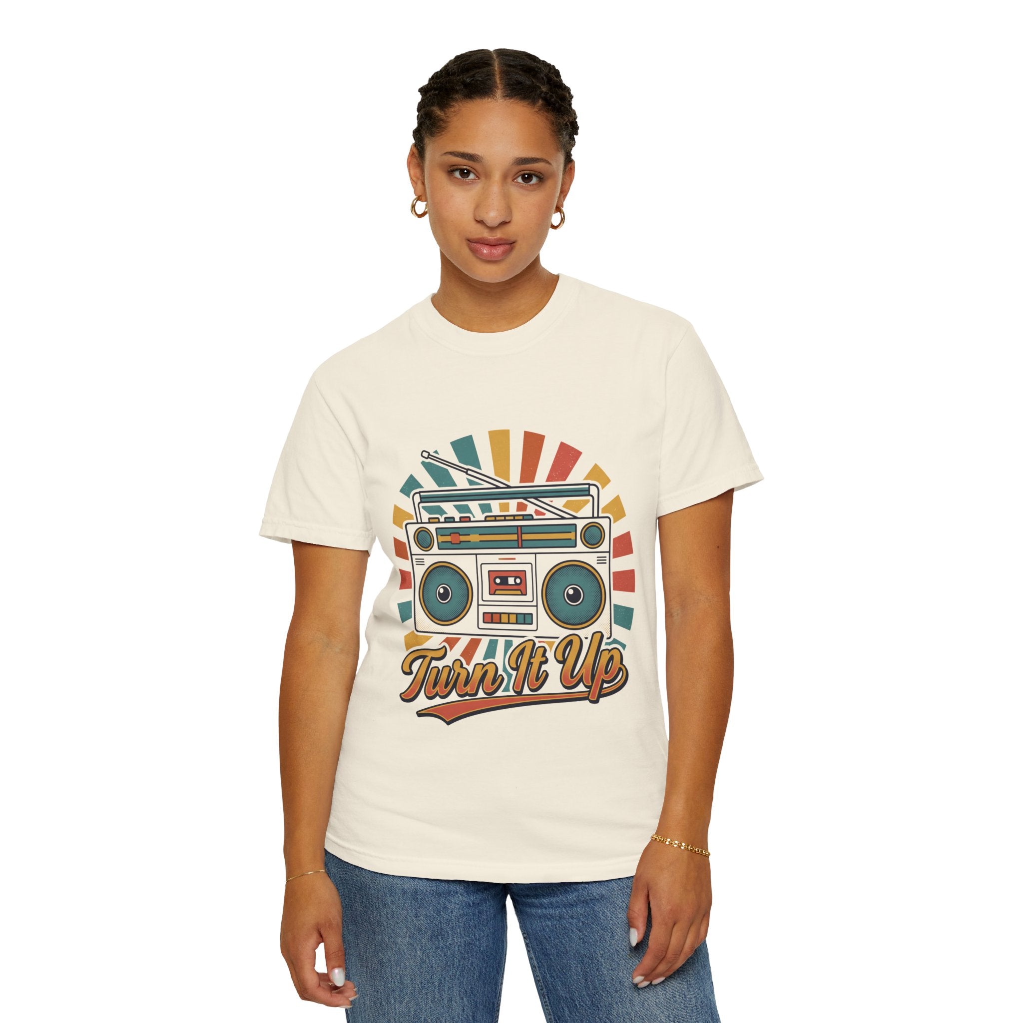 80s Boombox Retro Music Tee | Vintage Ghetto Blaster Shirt