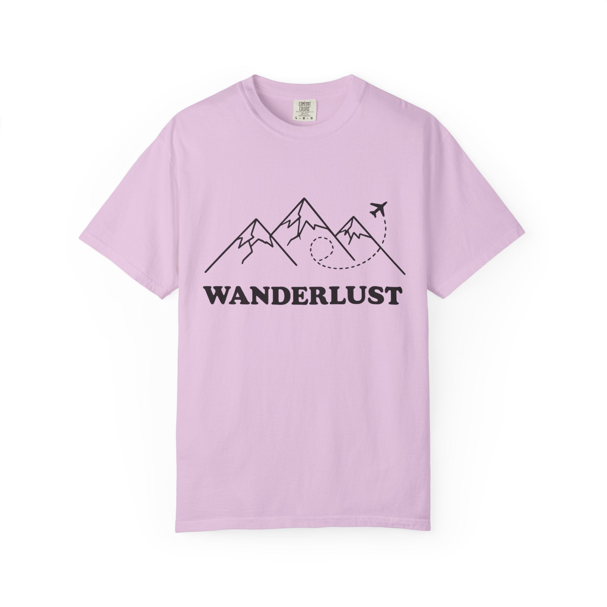 Wanderlust Mountains T-Shirt | Mountain Air Travel Adventure Tee