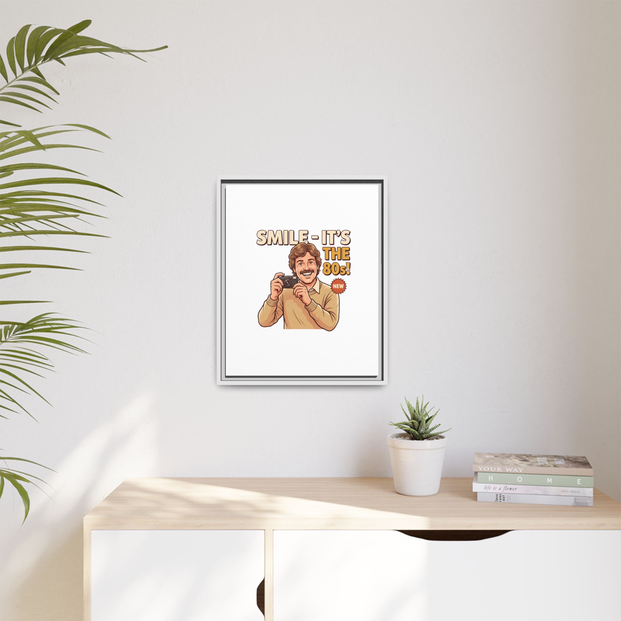 Smile It's the 80s Retro Photographer Poster | Canvas