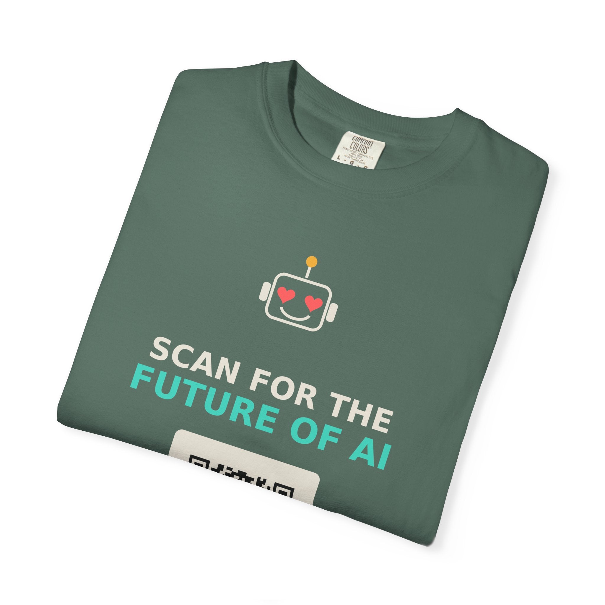 Scan for the Future of AI Funny QR Code T Shirt, Prank Meme Tee, Programmer Gift, Tech Humor Shirt, Nerd Gift for Coders and AI Fans