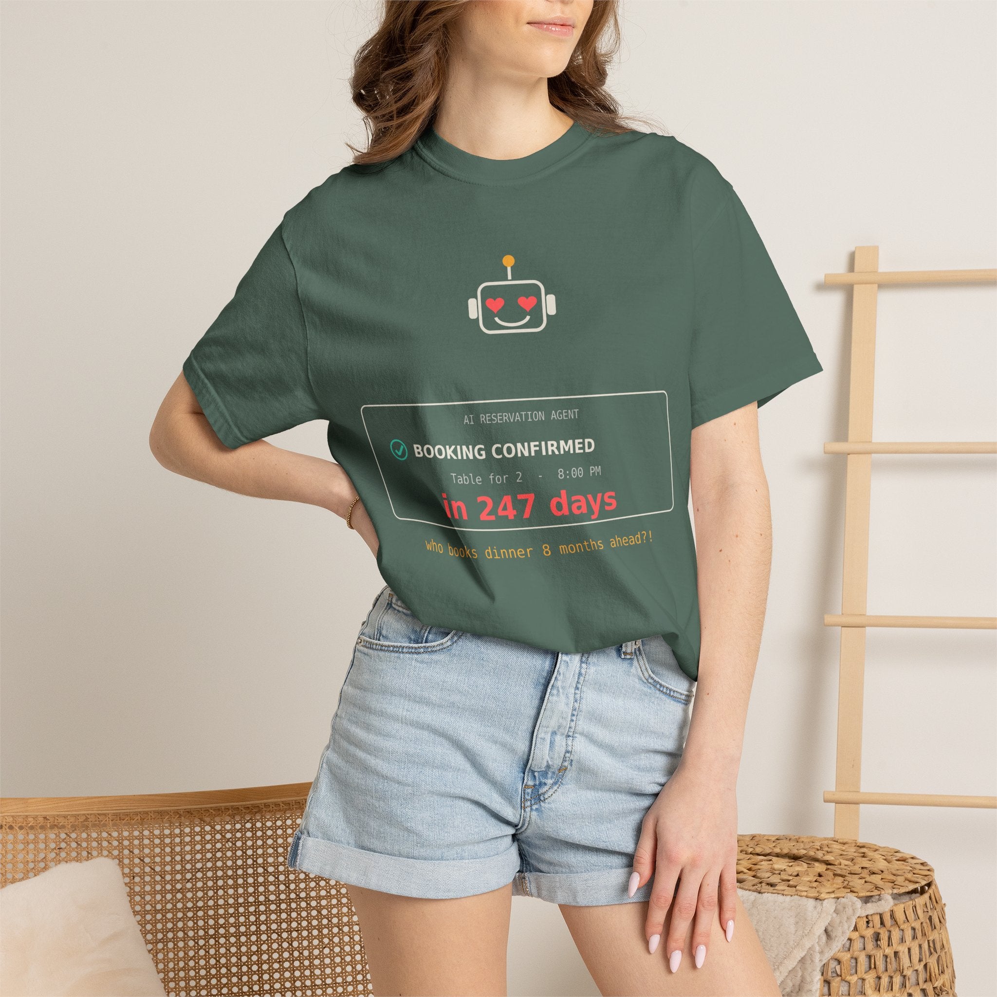 AI Booking Agent Funny Tech T-Shirt, AI Fail Meme Tee, Programmer Gift, Developer Humor Shirt, Software Engineer Nerd Gift