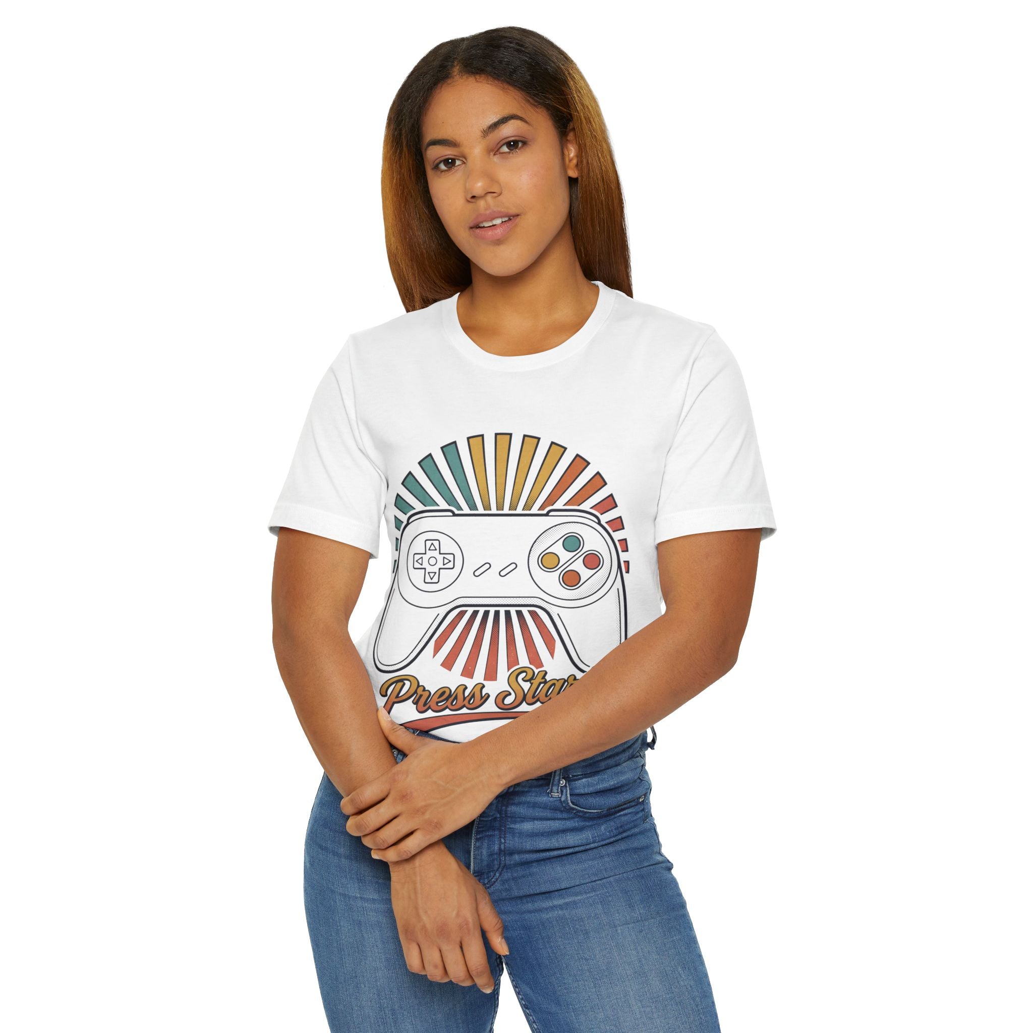 Press Start Retro Video Game T-Shirt