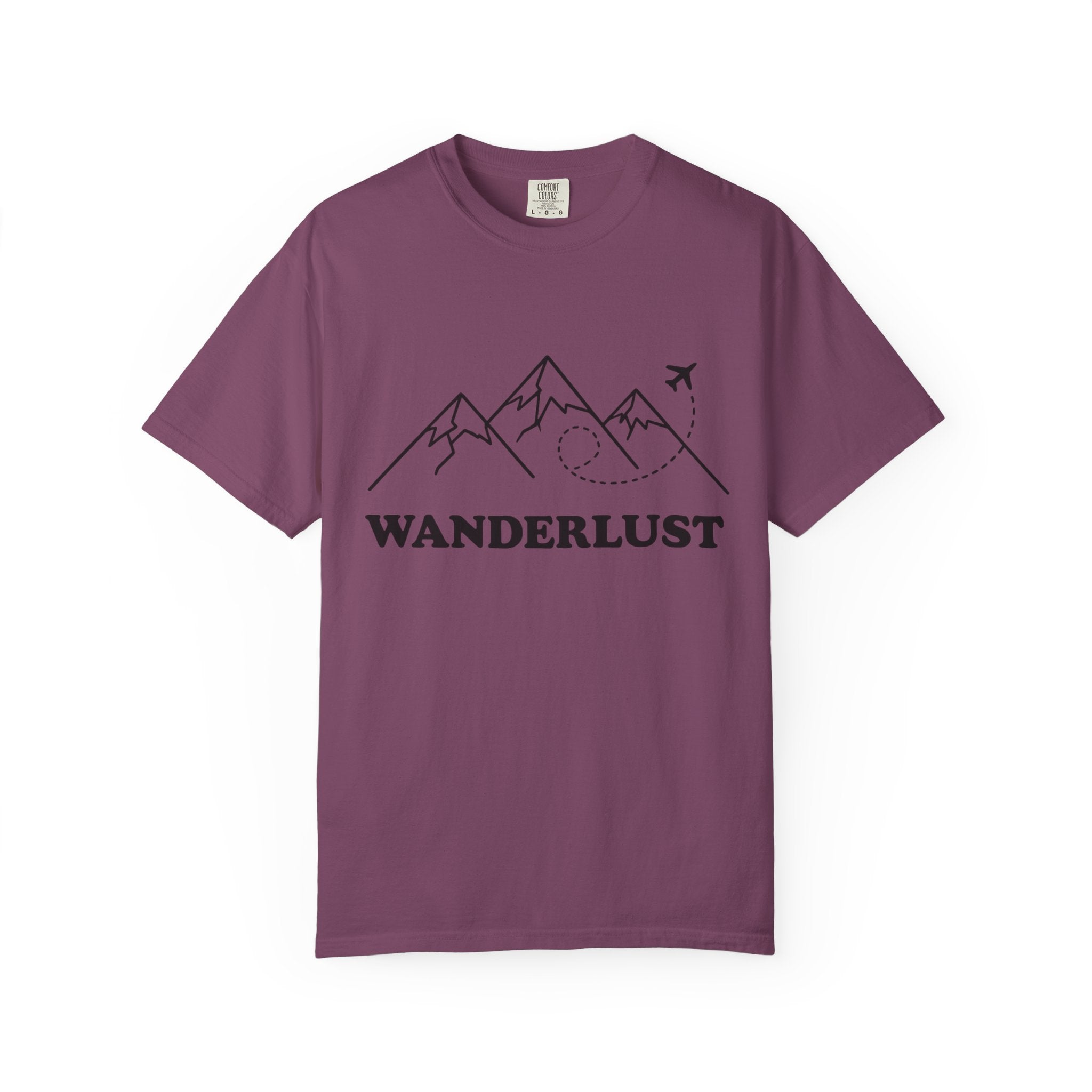 Wanderlust Mountains T-Shirt | Mountain Air Travel Adventure Tee