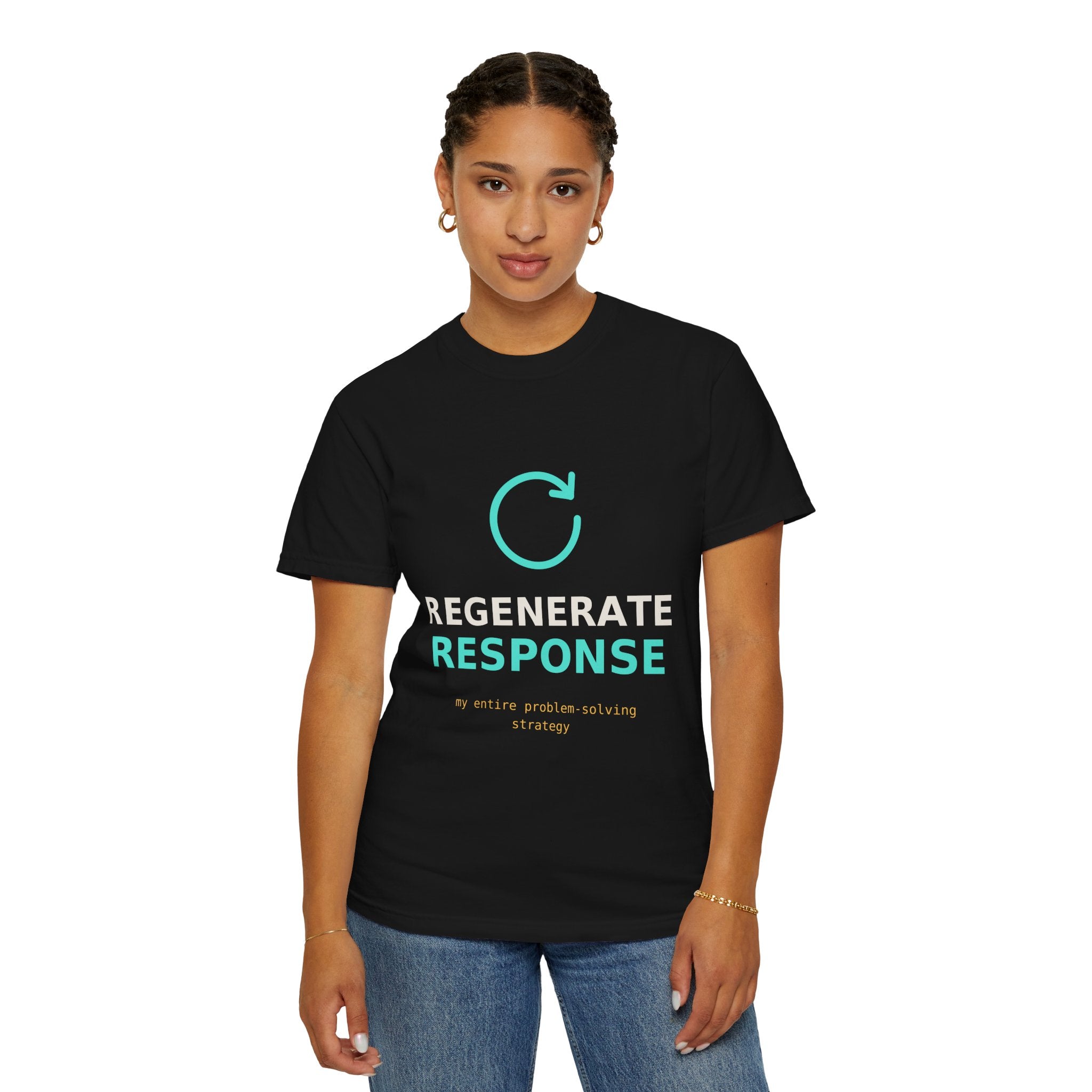 Regenerate Response Funny AI T-Shirt, Programmer Gift, Developer Tee, Coding Humor Shirt, AI Meme for Nerds, Problem Solving Geek