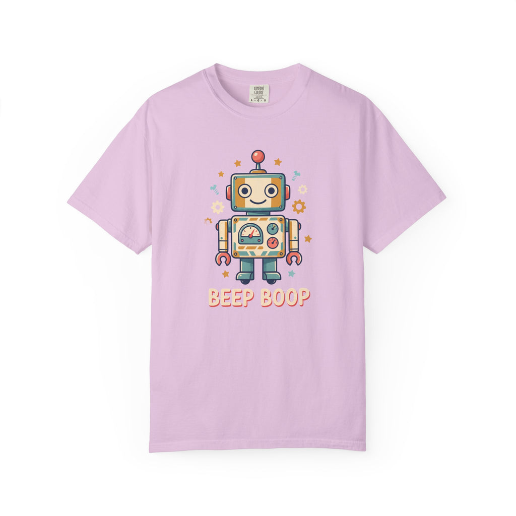 Retro Cartoon Robot Beep Boop T-Shirt | Cute Robot Graphic Tee