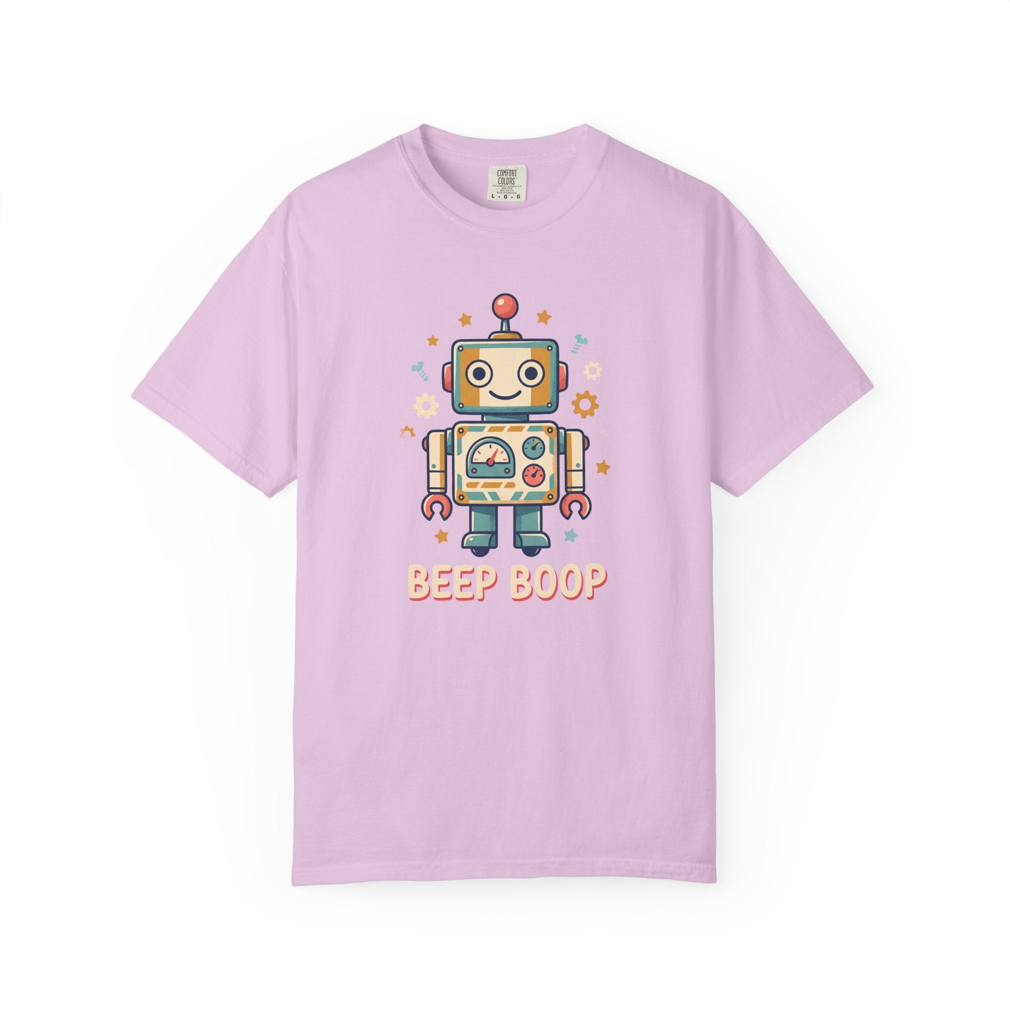 Retro Cartoon Robot Beep Boop T-Shirt | Cute Robot Graphic Tee