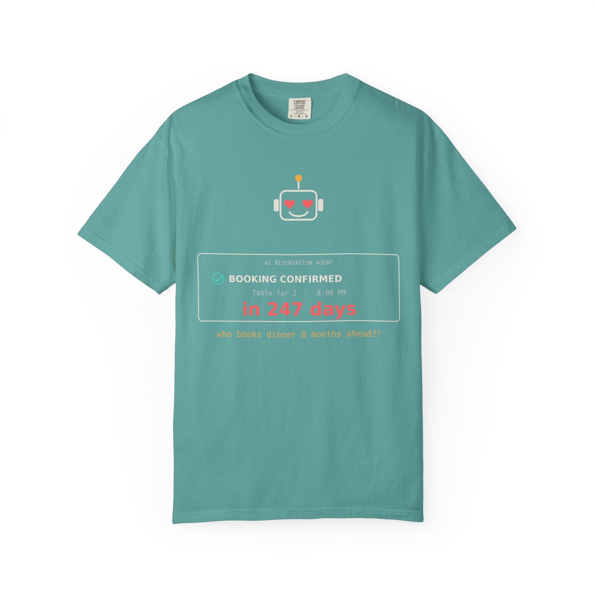AI Booking Agent Funny Tech T-Shirt, AI Fail Meme Tee, Programmer Gift, Developer Humor Shirt, Software Engineer Nerd Gift