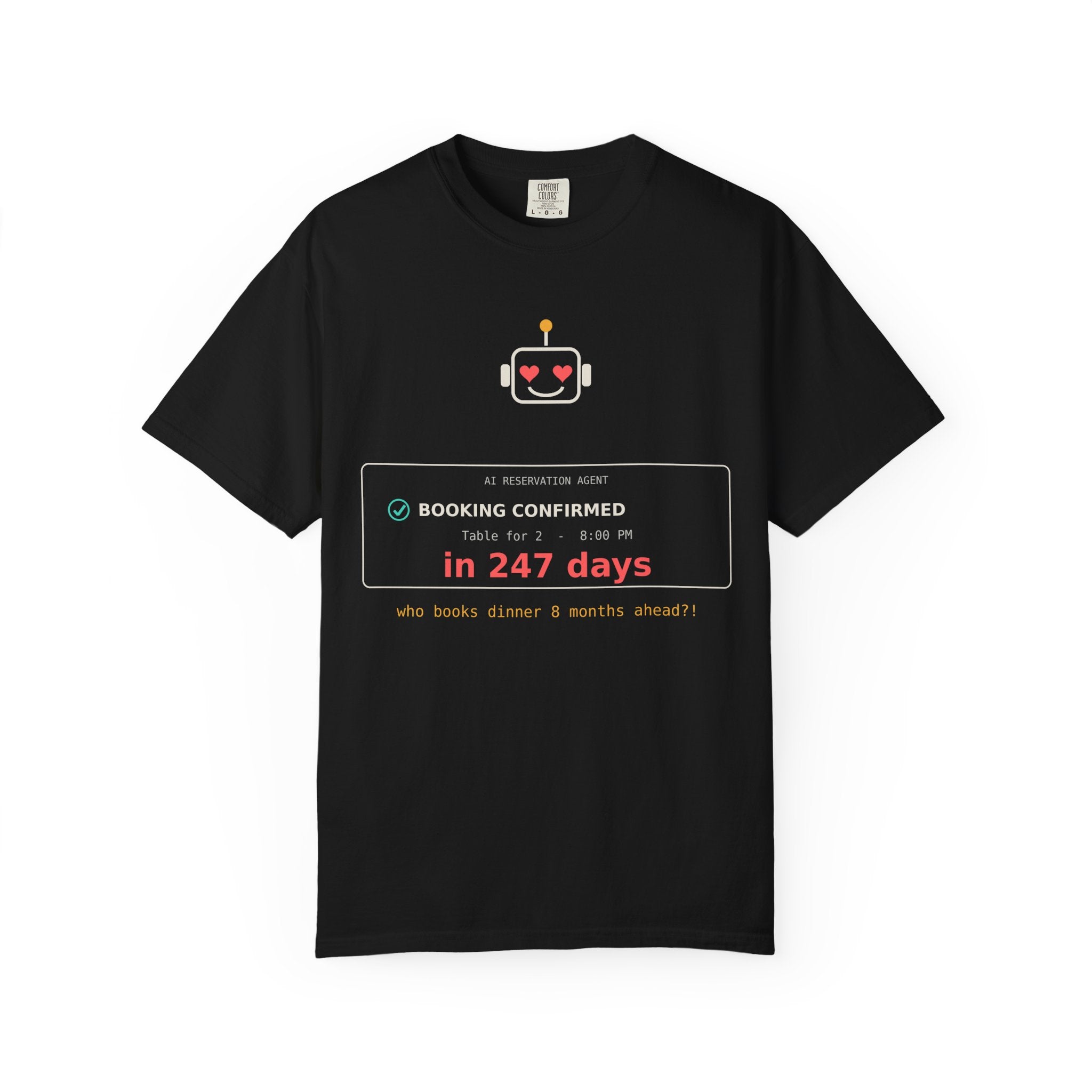 AI Booking Agent Funny Tech T-Shirt, AI Fail Meme Tee, Programmer Gift, Developer Humor Shirt, Software Engineer Nerd Gift