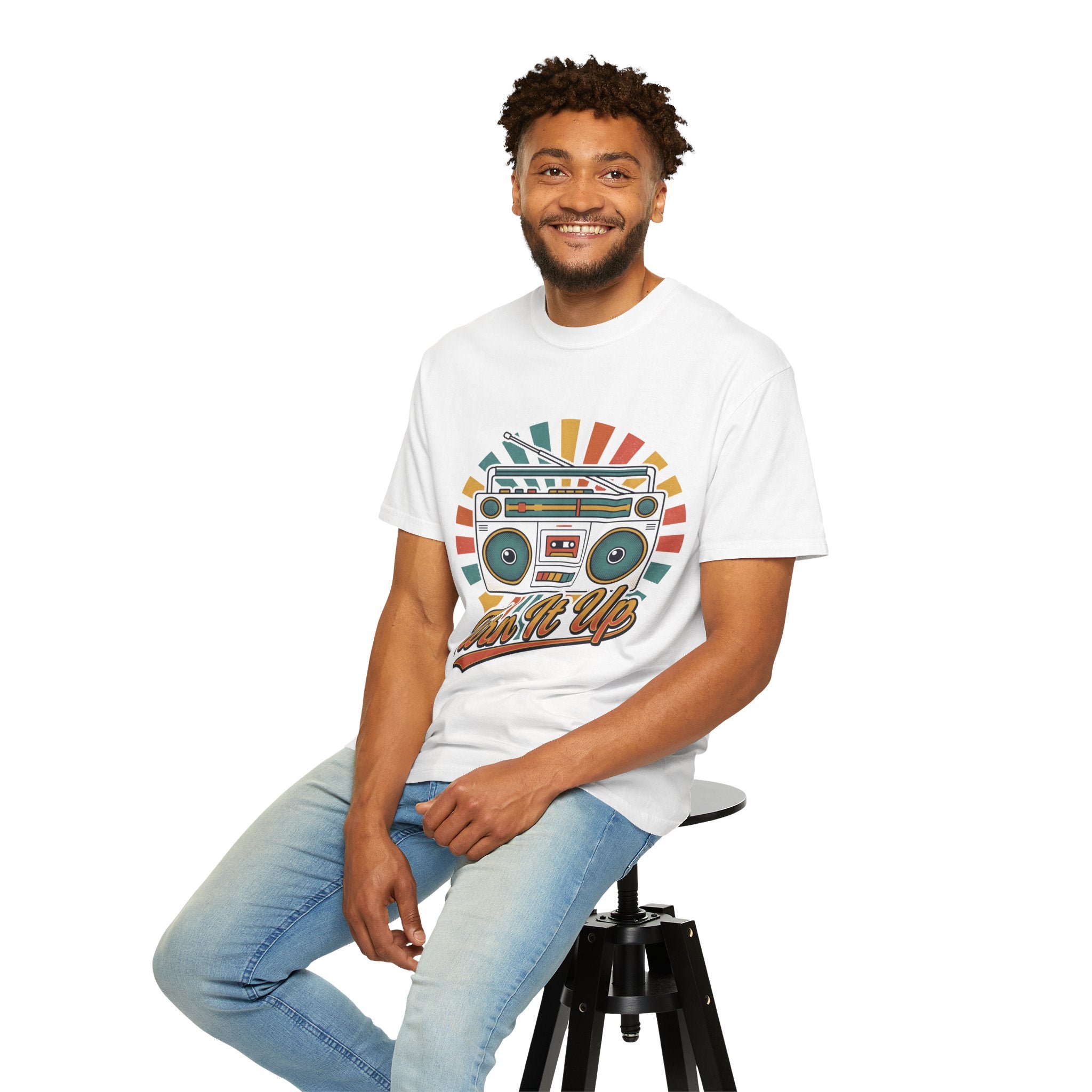 80s Boombox Retro Music Tee | Vintage Ghetto Blaster Shirt