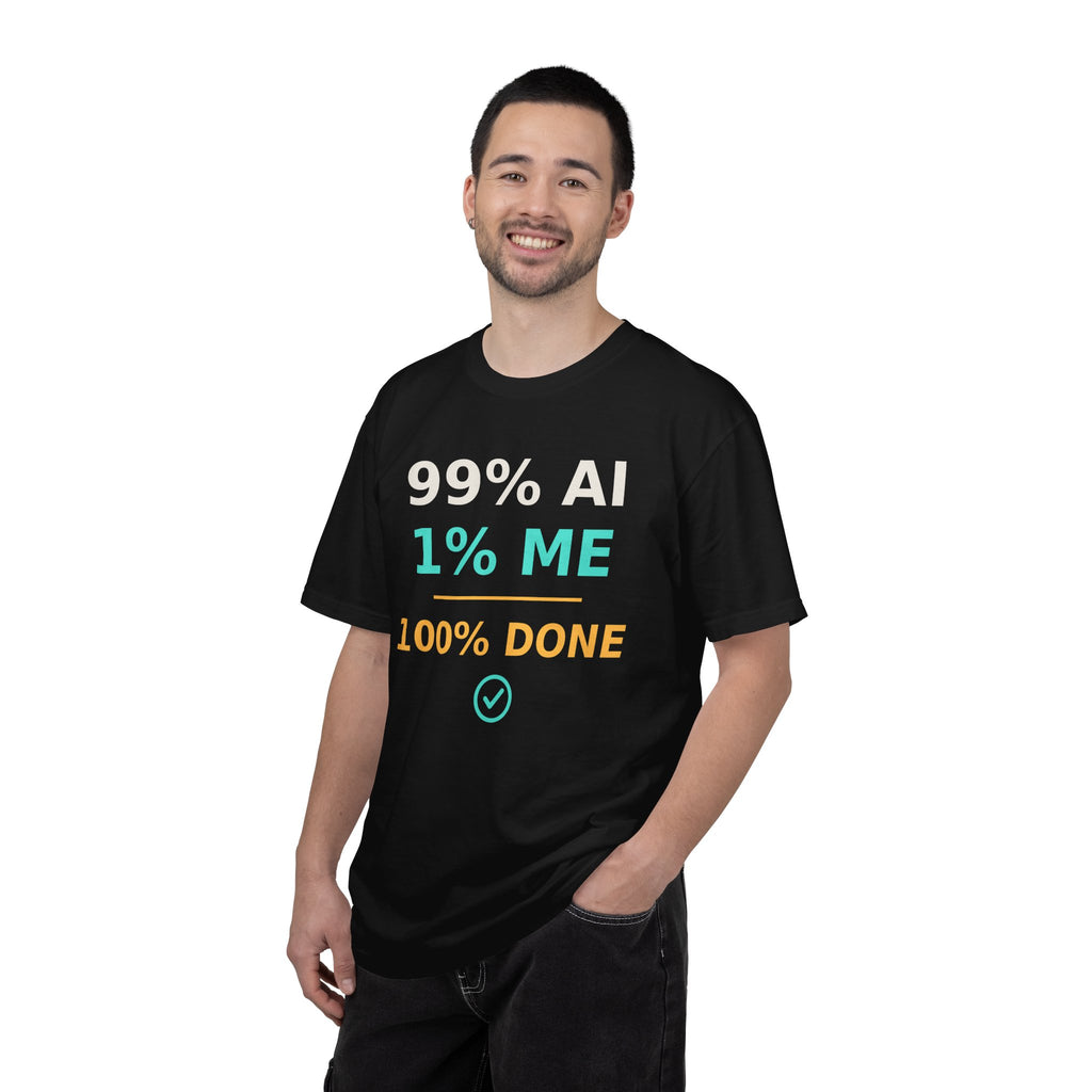 99 AI, 1 Me, 100% Done Funny T-Shirt, Programmer Gift, AI Meme Tee, Developer Productivity Shirt, Coding Tech Humor Nerd Gift