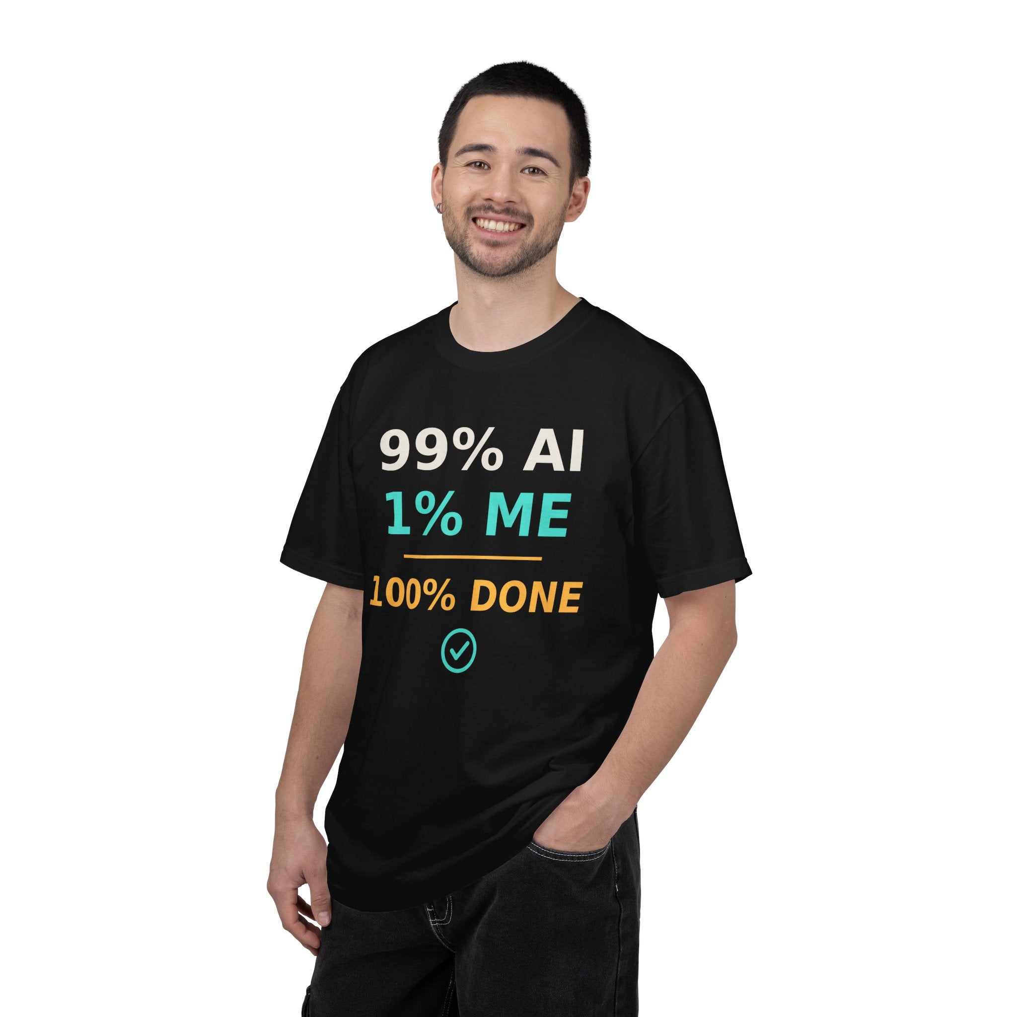 99 AI, 1 Me, 100% Done Funny T-Shirt, Programmer Gift, AI Meme Tee, Developer Productivity Shirt, Coding Tech Humor Nerd Gift