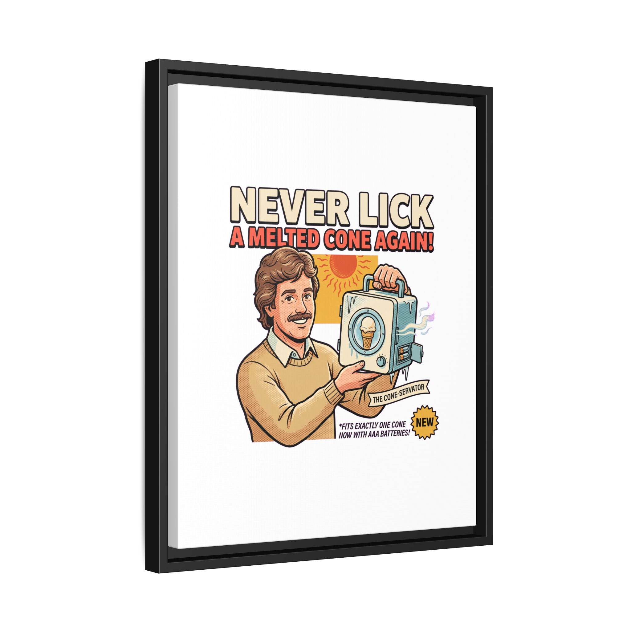Never Lick a Melted Cone Again Poster Print