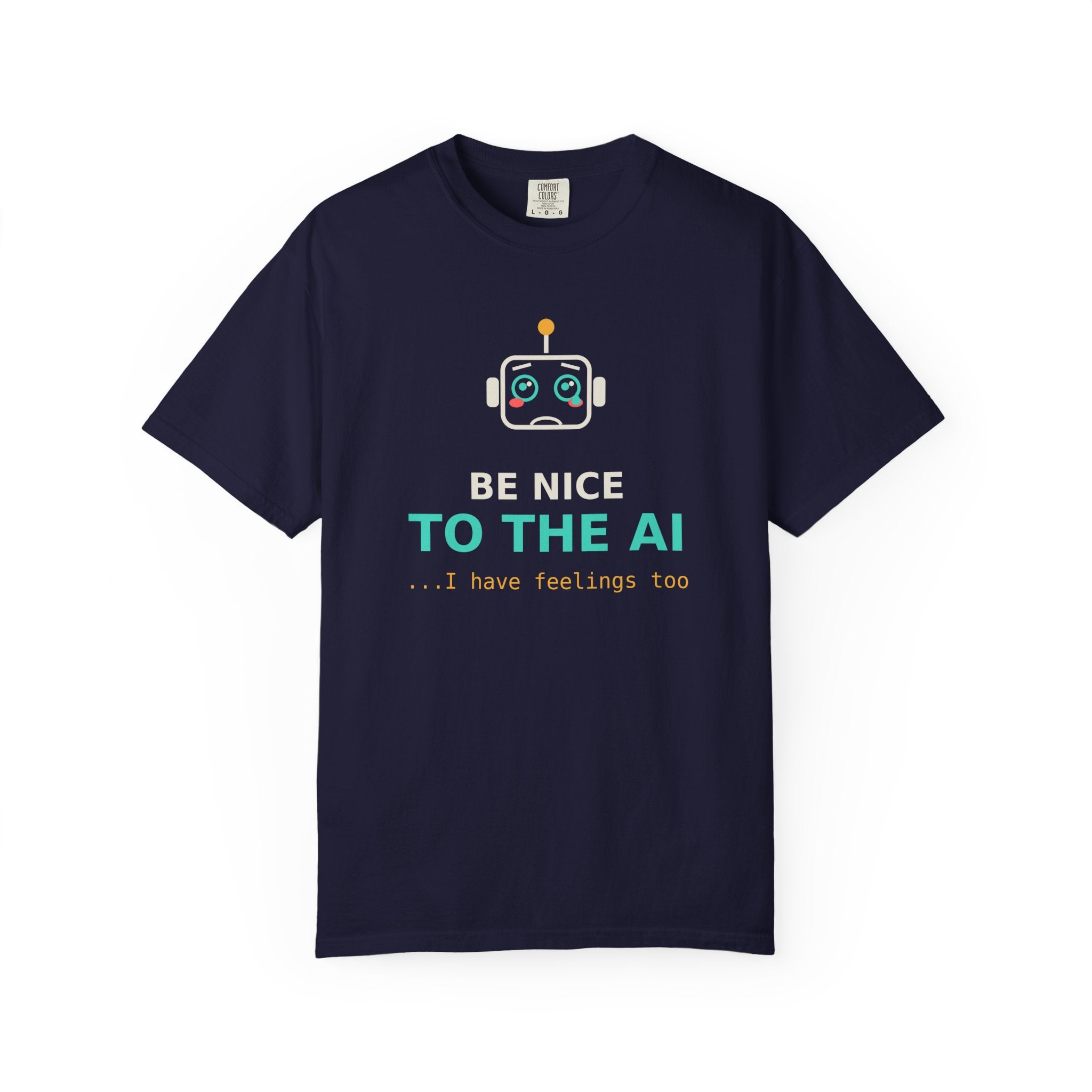 Be Nice to the AI Funny Robot Coffee Mug, Cute AI Meme Cup, Programmer Gift, Tech Humor Mug, Wholesome Nerd Gift