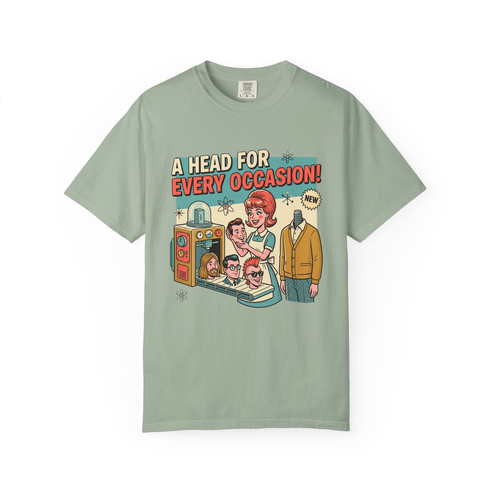 A Head for Every Occasion T-shirt | Retro Vintage Doll Heads Illustration