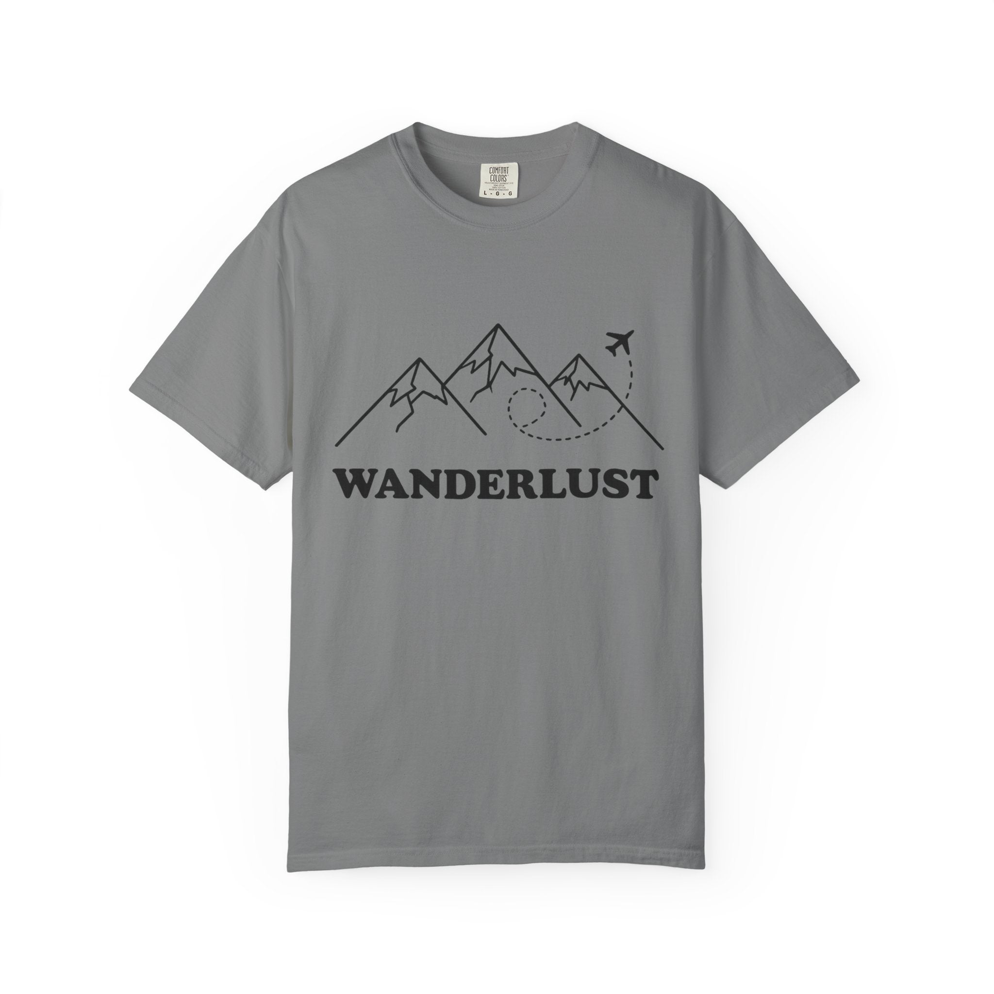 Wanderlust Mountains T-Shirt | Mountain Air Travel Adventure Tee