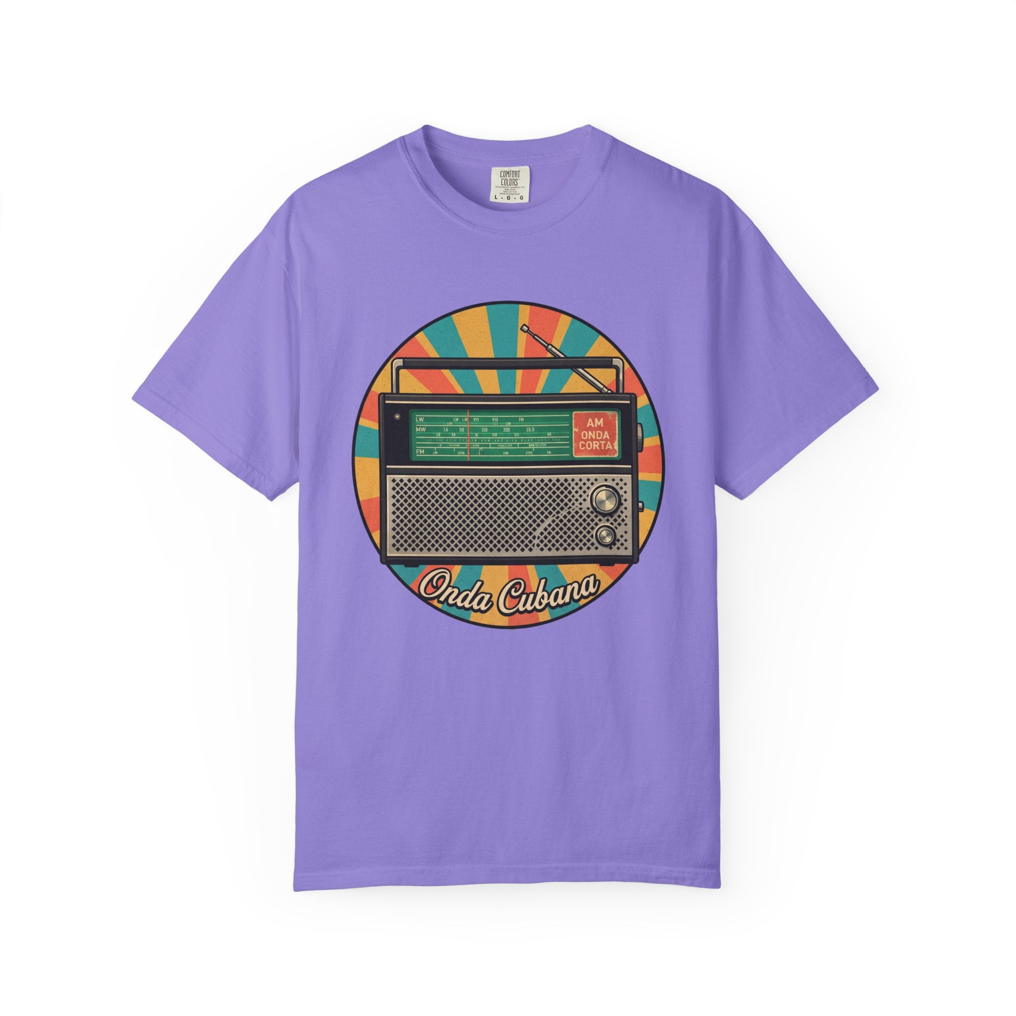 Vintage Radio T-Shirt — Retro 'Olde Cubana' Graphic Tee