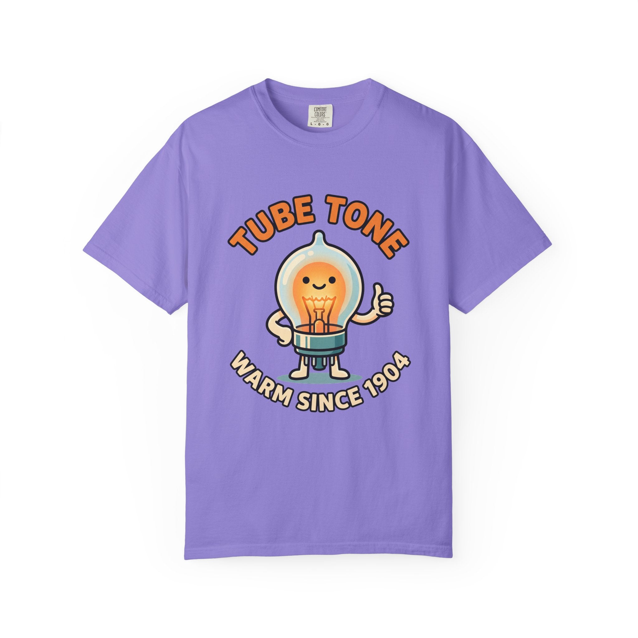 Tube Tone Light Bulb Tee | Vintage Radiant Lamp Illustration, Warm Since 1904
