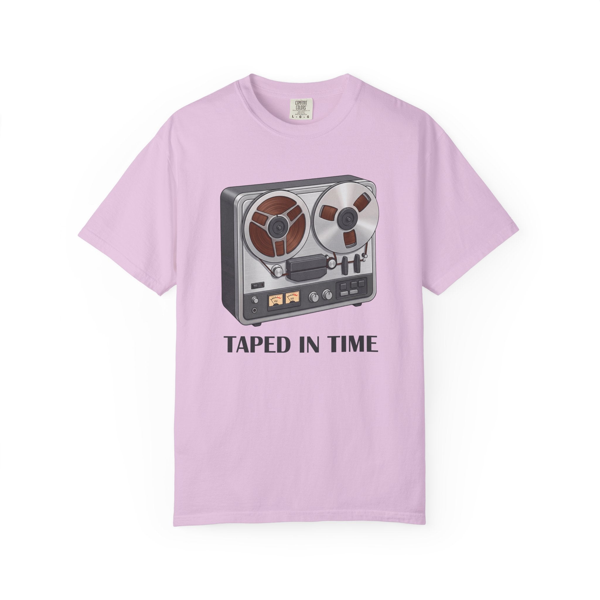 Taped In Time Reel-to-Reel Tape Recorder T-shirt | Vintage Audio Tee