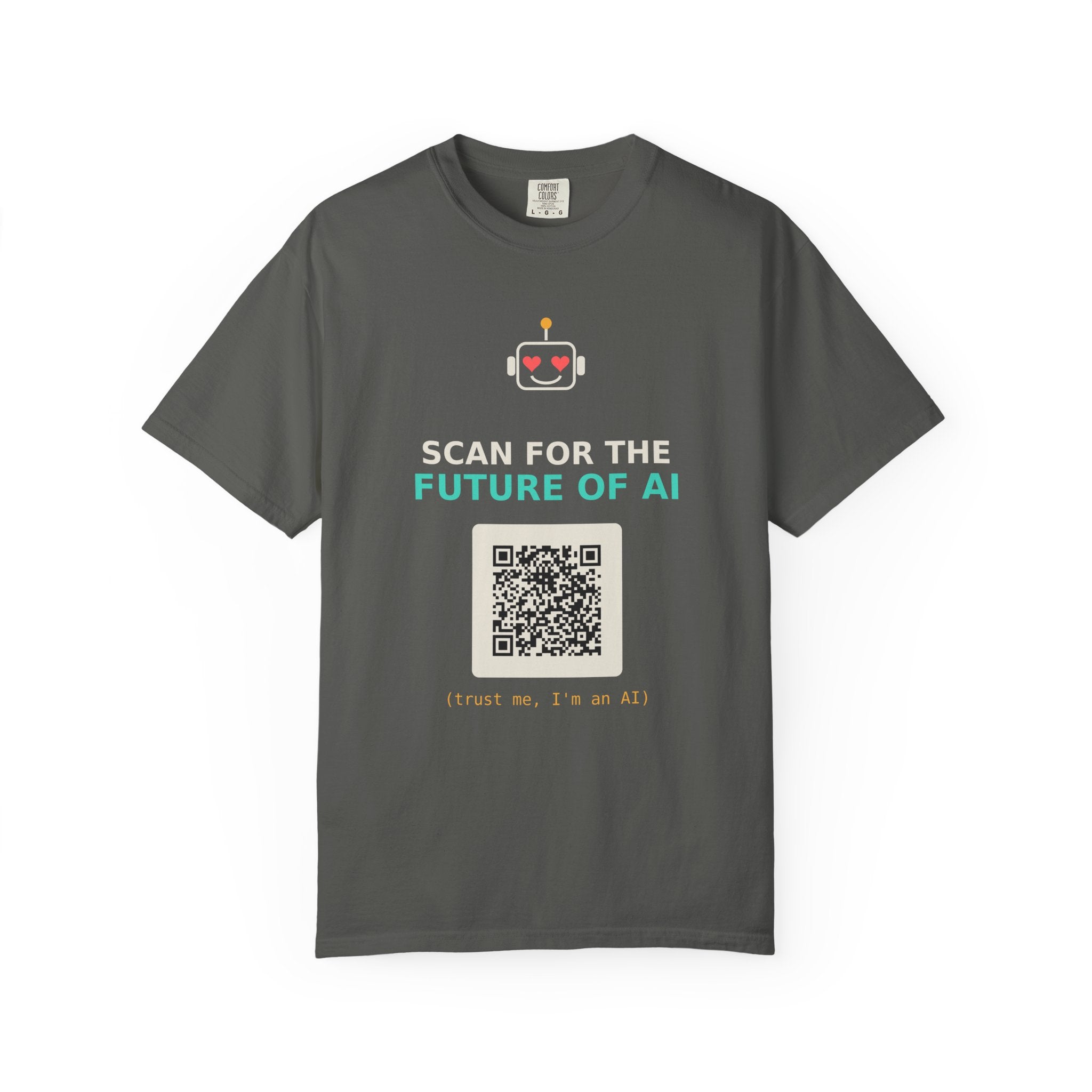 Scan for the Future of AI Funny QR Code T Shirt, Prank Meme Tee, Programmer Gift, Tech Humor Shirt, Nerd Gift for Coders and AI Fans