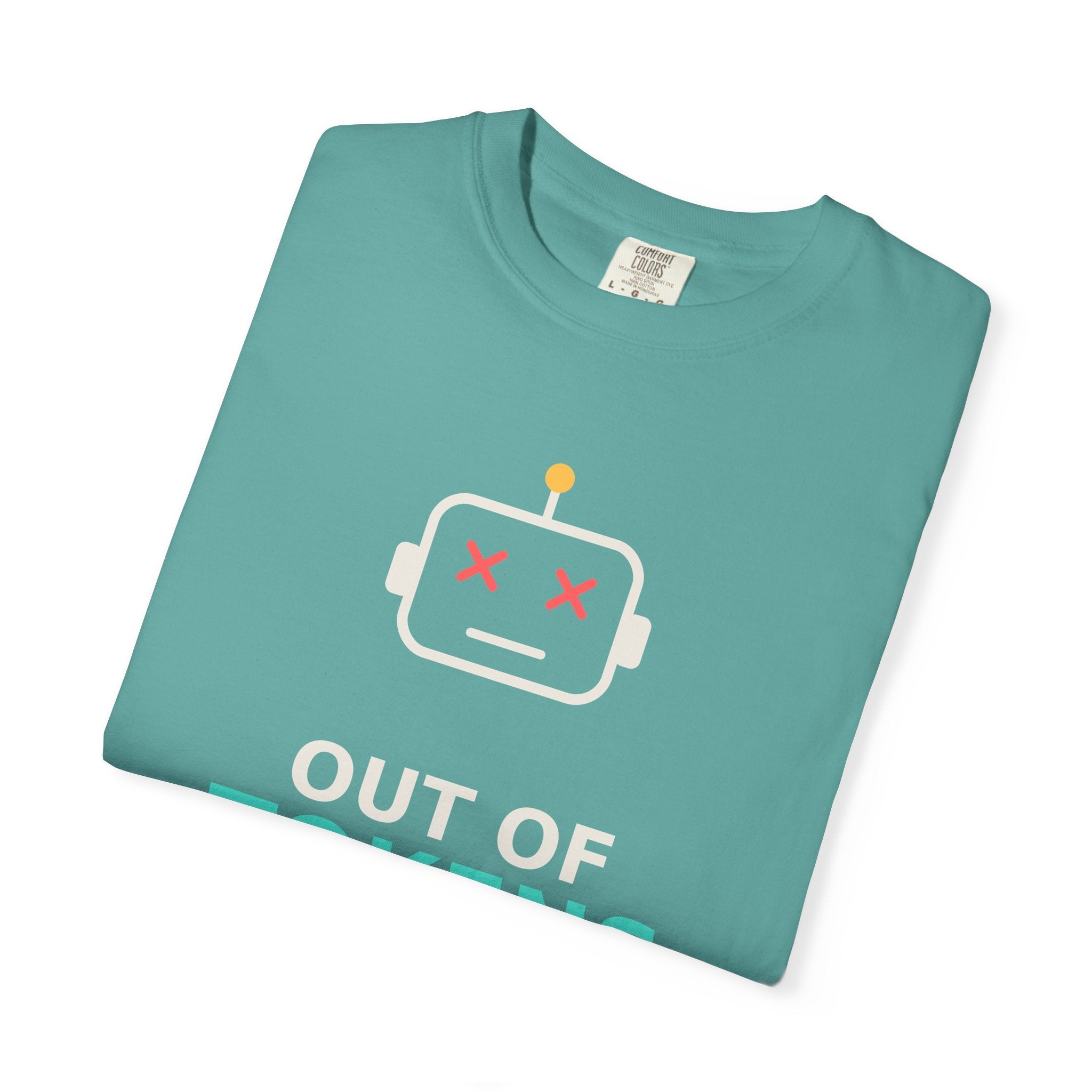 Out of Tokens Funny AI T-Shirt, Prompt Engineer Gift, Programmer Developer Tee, AI Meme Shirt for Coders, Machine Learning Tech Humor