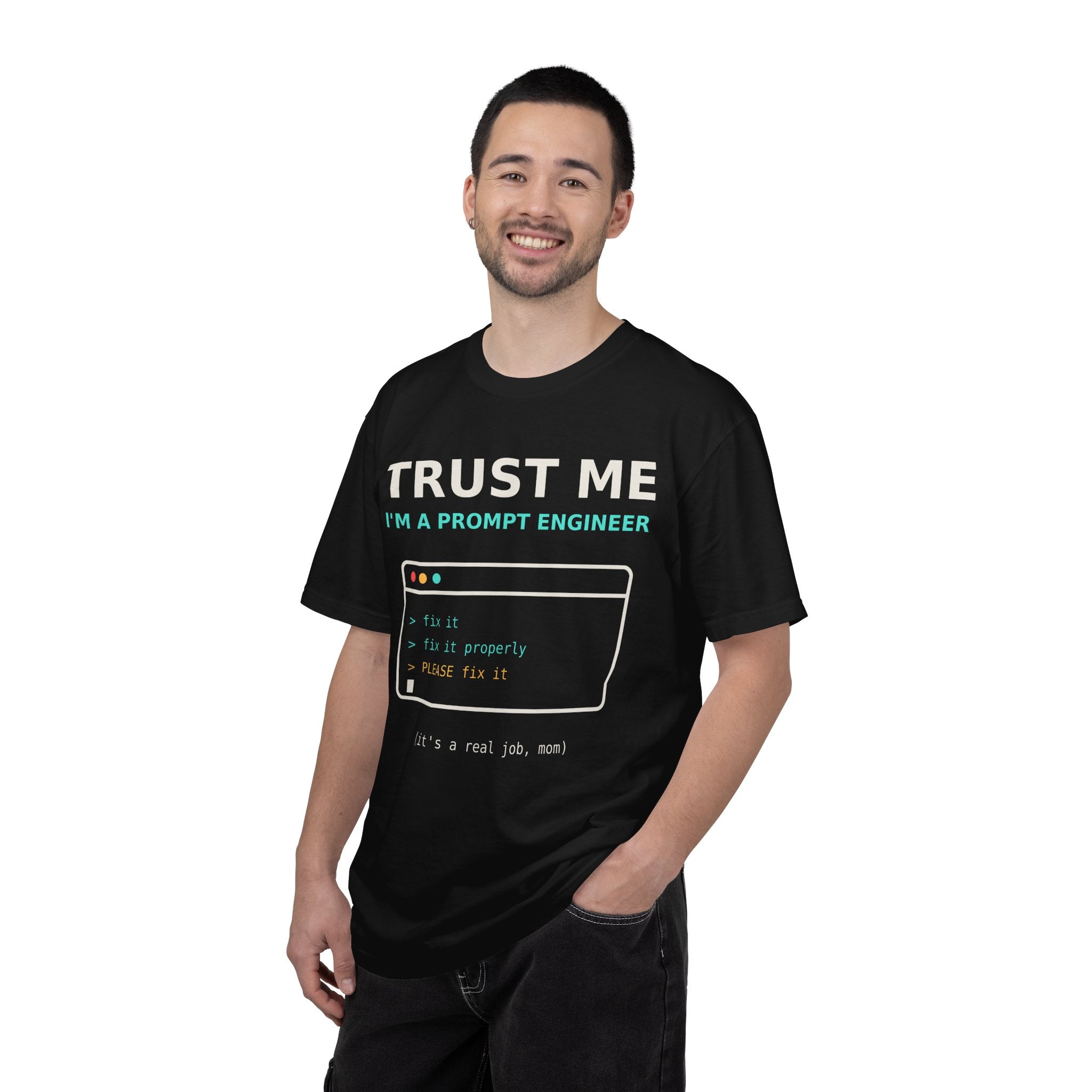 Trust Me I'm a Prompt Engineer Funny T-Shirt, AI Developer Gift, Programmer Tee, Coding Humor Shirt, Software Engineer AI Meme for Nerds