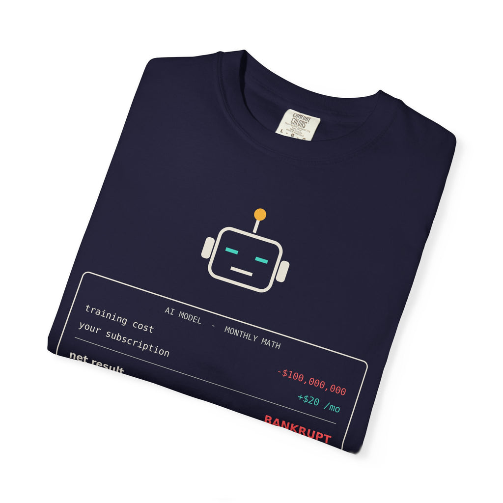 The Math Isn't Mathing Funny AI T-Shirt, AI Economics Meme Tee, Programmer Gift, Tech Startup Humor Shirt, Developer Nerd Gift