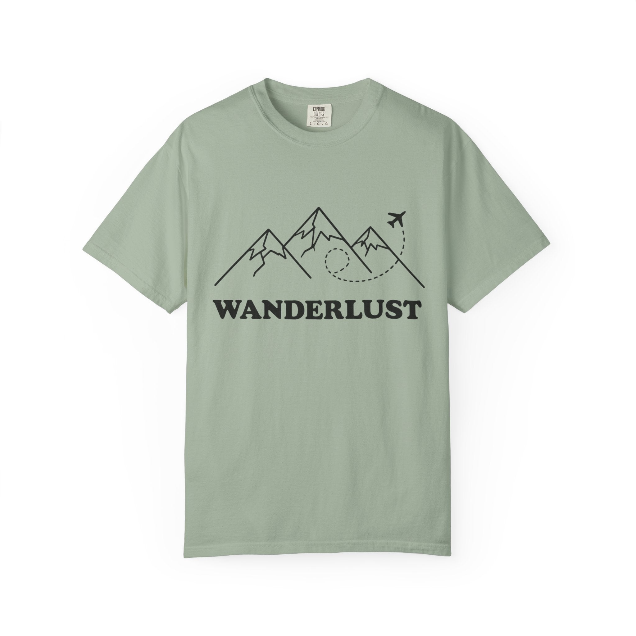 Wanderlust Mountains T-Shirt | Mountain Air Travel Adventure Tee