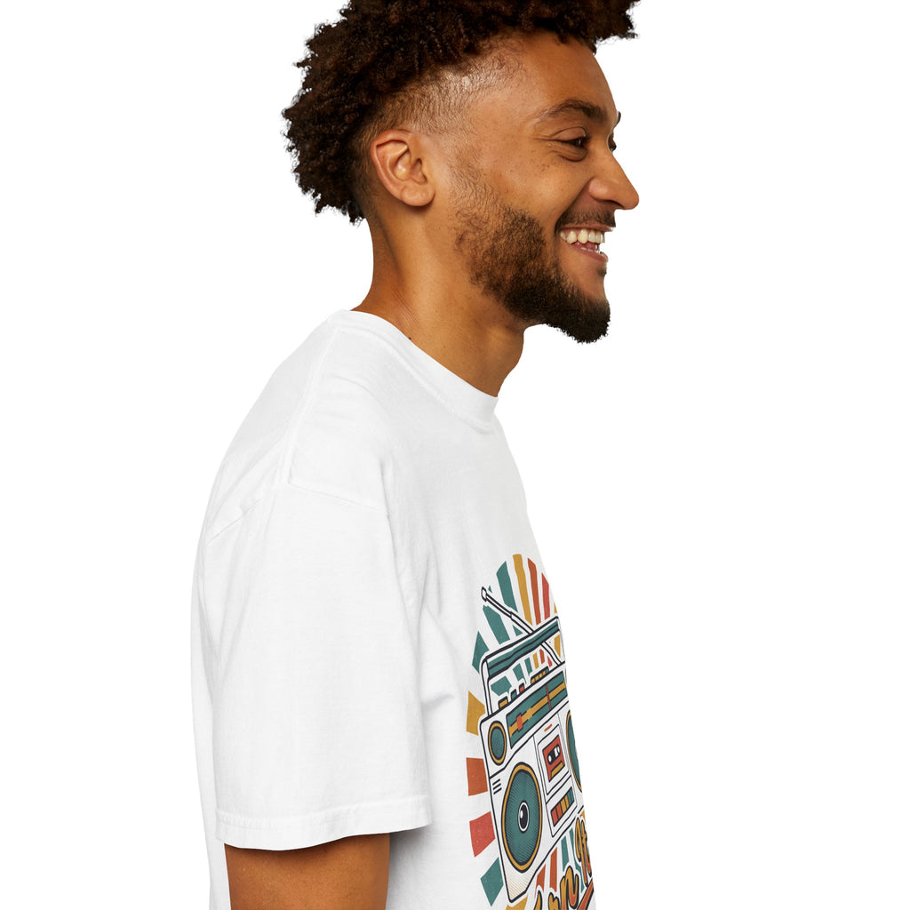 80s Boombox Retro Music Tee | Vintage Ghetto Blaster Shirt