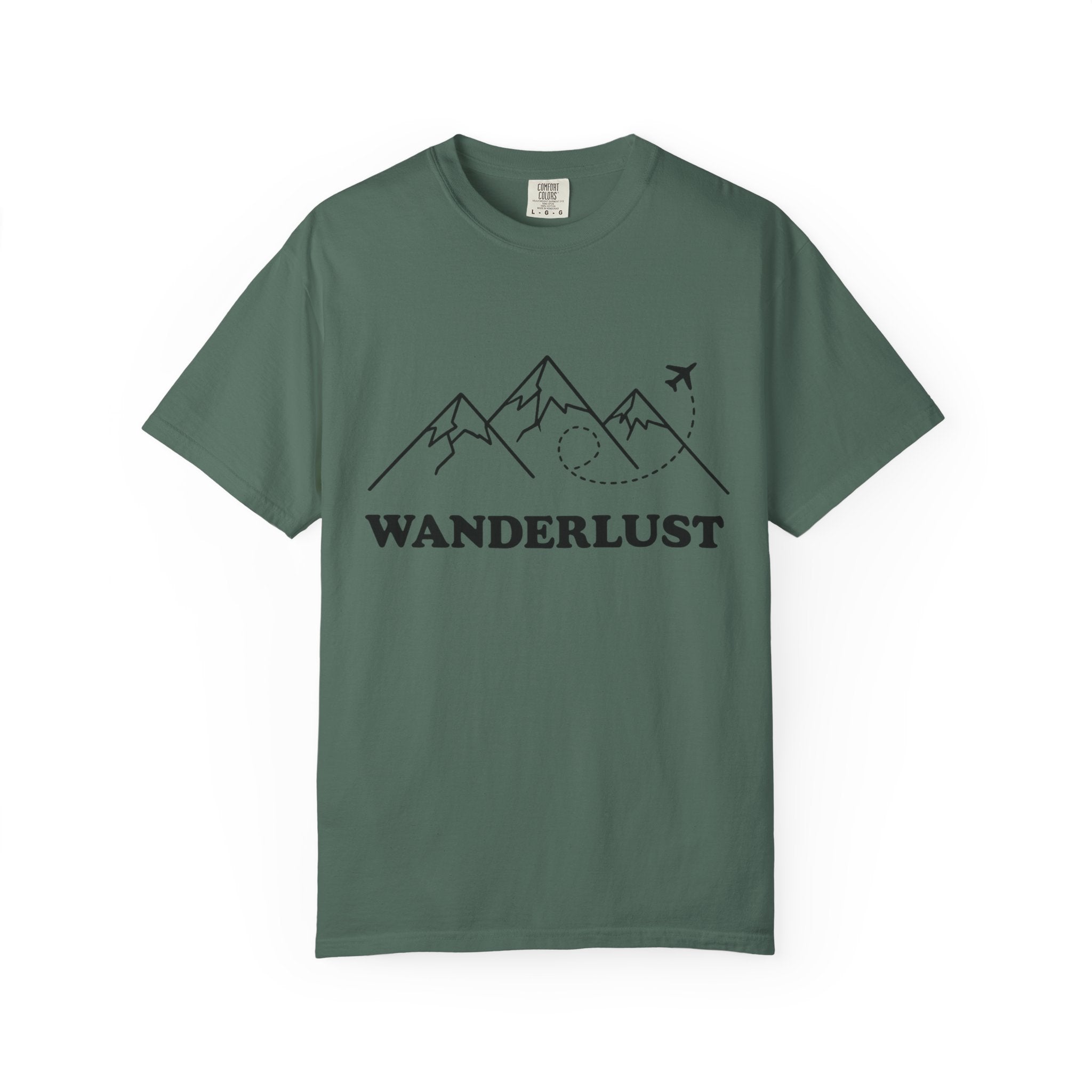 Wanderlust Mountains T-Shirt | Mountain Air Travel Adventure Tee