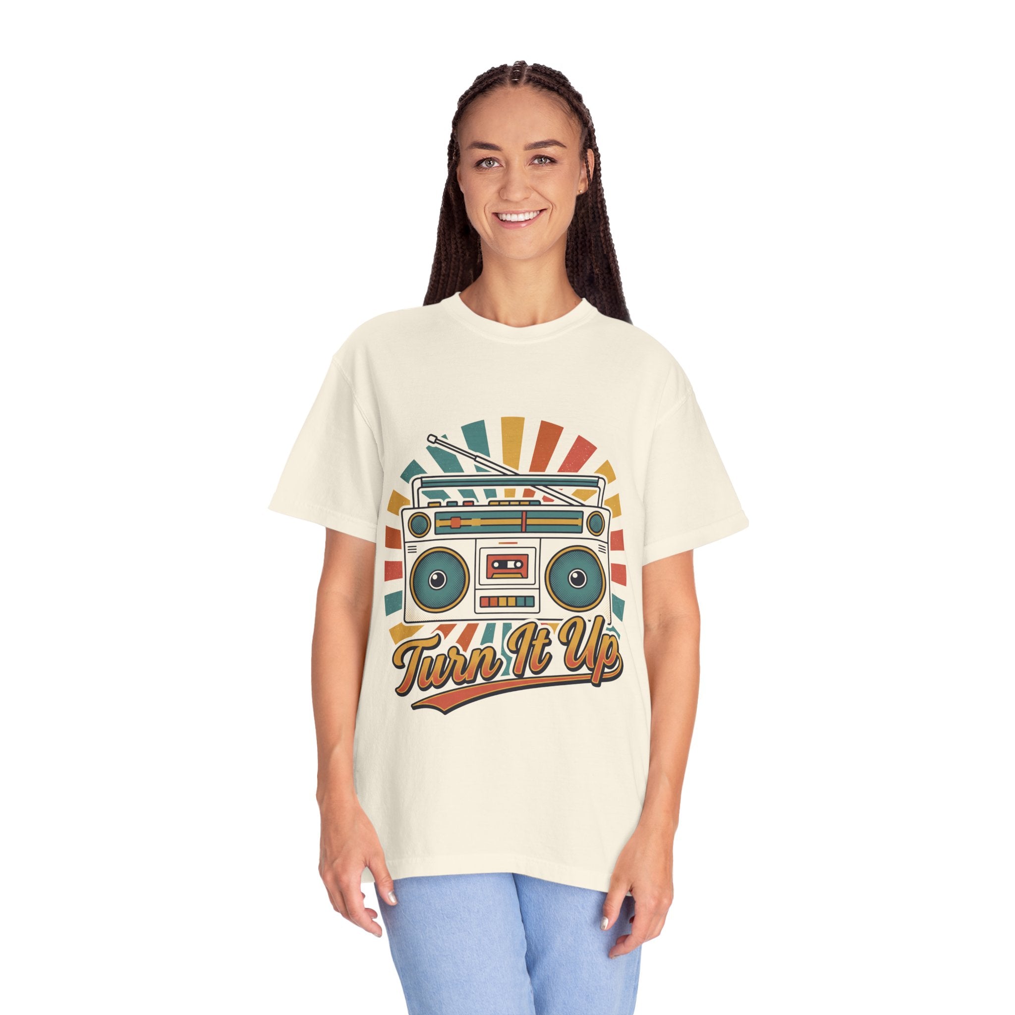 80s Boombox Retro Music Tee | Vintage Ghetto Blaster Shirt