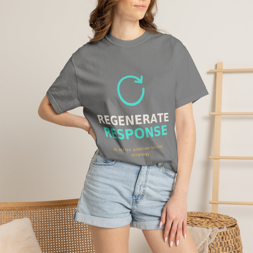 Regenerate Response Funny AI T-Shirt, Programmer Gift, Developer Tee, Coding Humor Shirt, AI Meme for Nerds, Problem Solving Geek