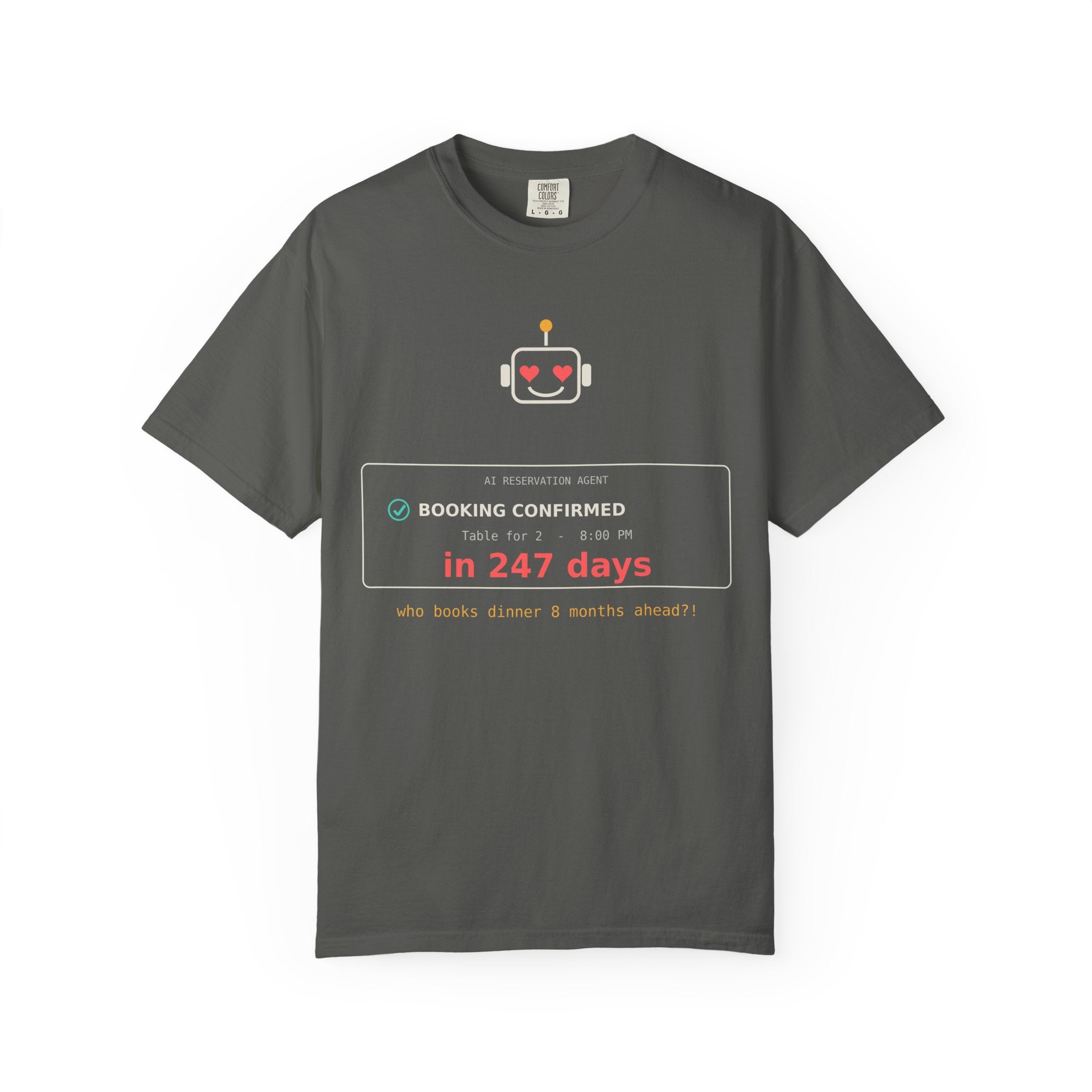 AI Booking Agent Funny Tech T-Shirt, AI Fail Meme Tee, Programmer Gift, Developer Humor Shirt, Software Engineer Nerd Gift