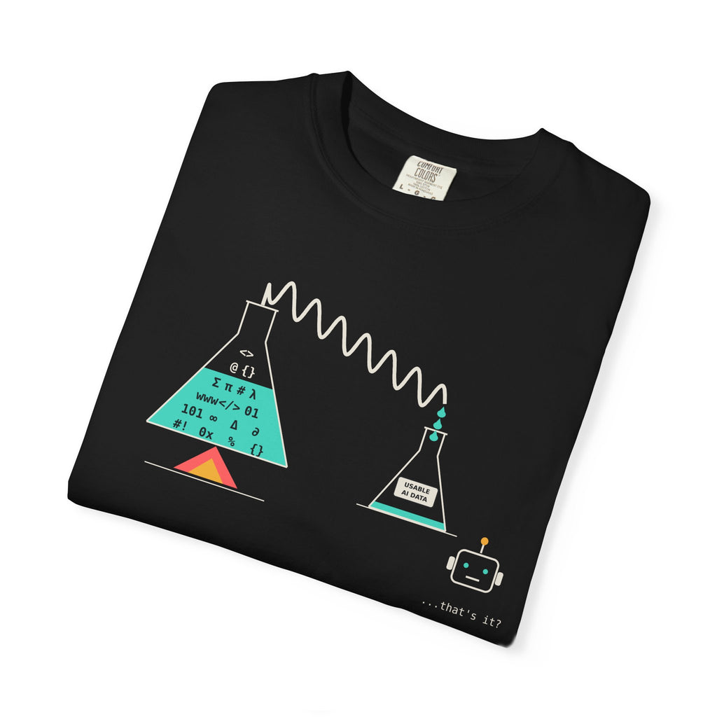 Theres Knowledge Out There Funny AI T-Shirt, Data Science Meme Tee, Machine Learning Gift, Programmer Tech Humor Nerd Shirt for Coders