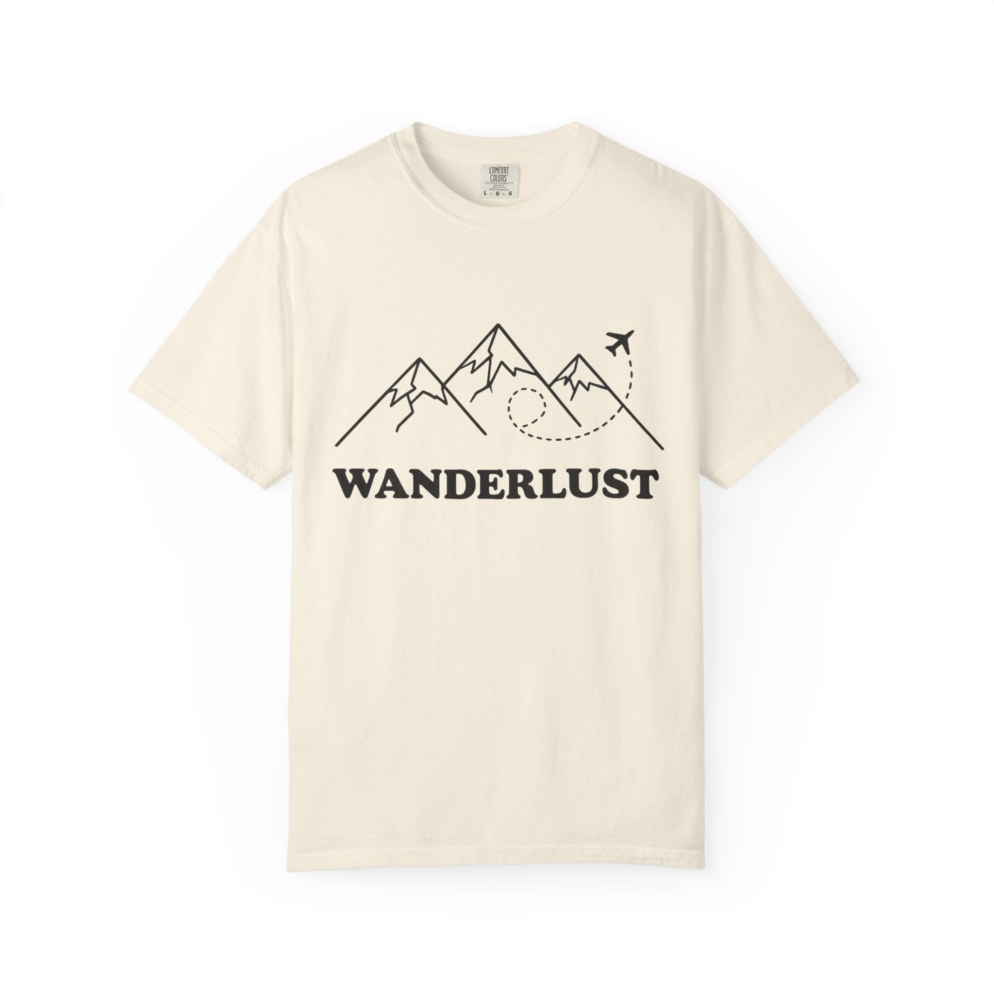 Wanderlust Mountains T-Shirt | Mountain Air Travel Adventure Tee