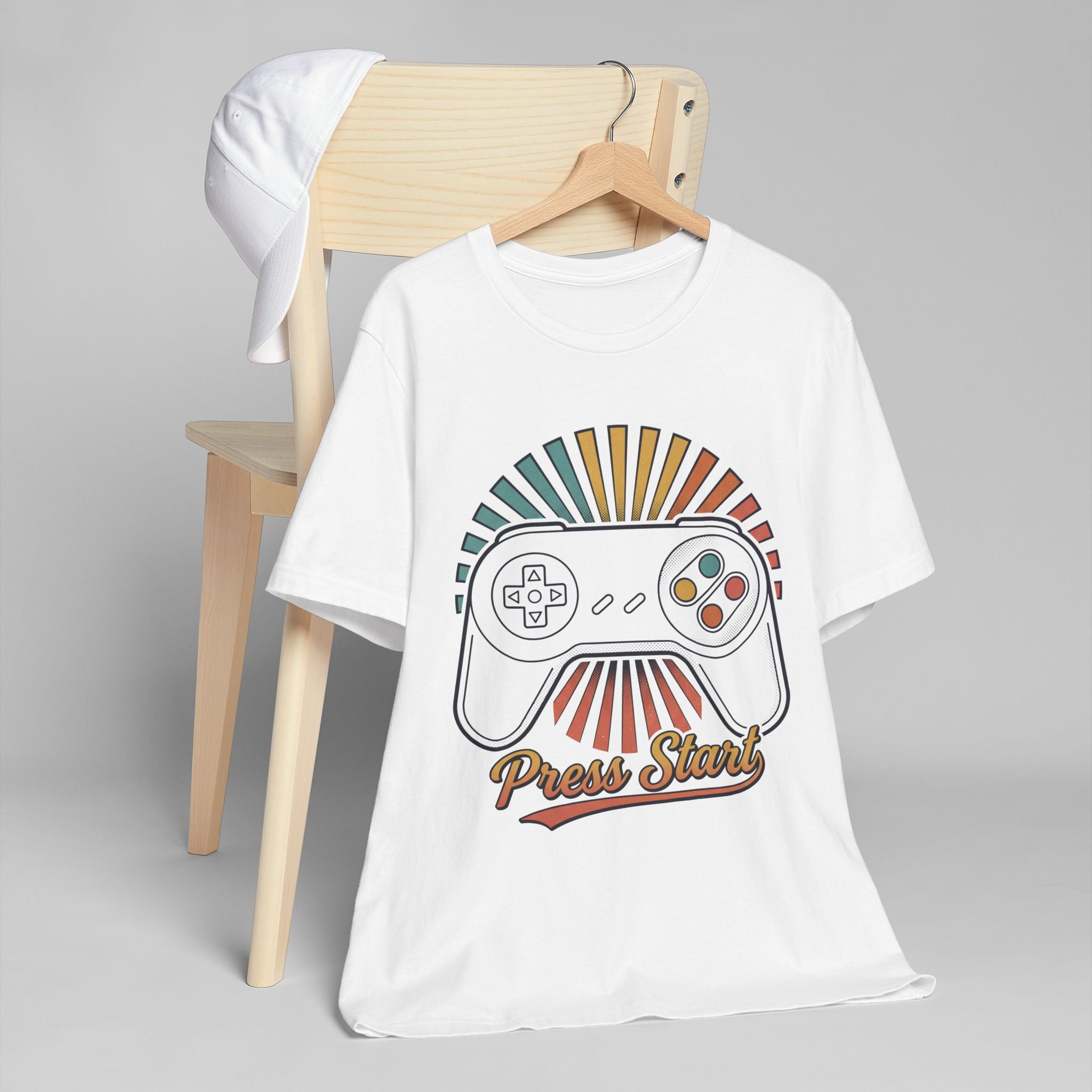 Press Start Retro Video Game T-Shirt
