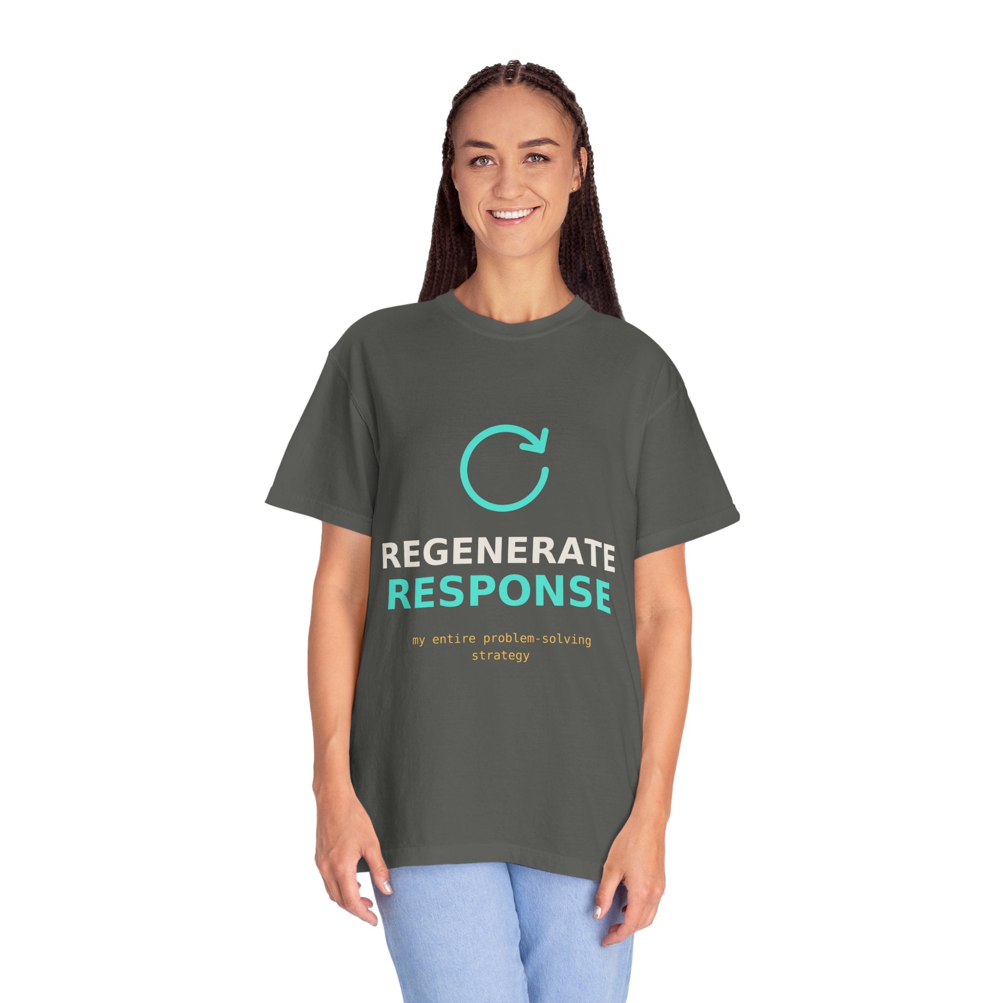 Regenerate Response Funny AI T-Shirt, Programmer Gift, Developer Tee, Coding Humor Shirt, AI Meme for Nerds, Problem Solving Geek