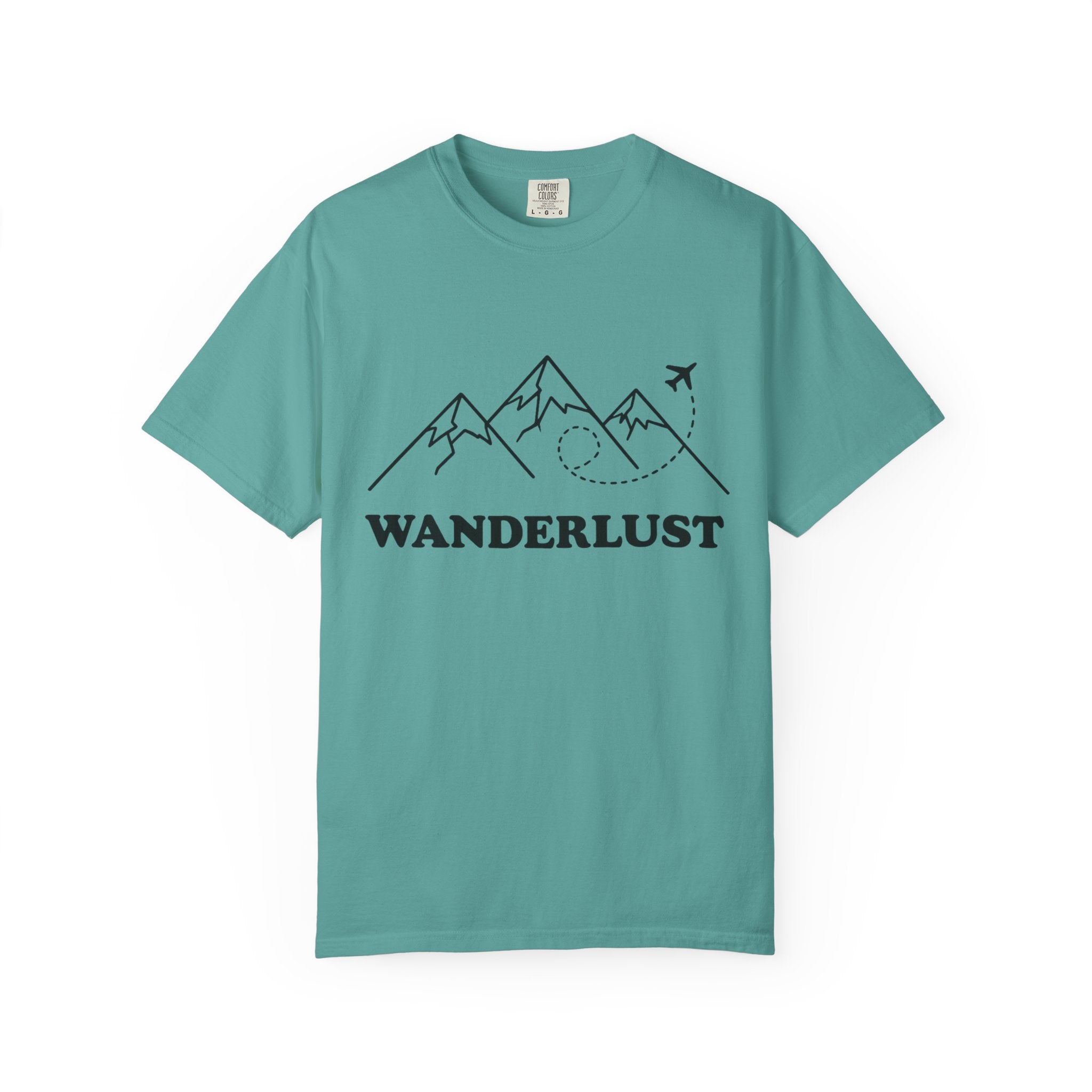 Wanderlust Mountains T-Shirt | Mountain Air Travel Adventure Tee