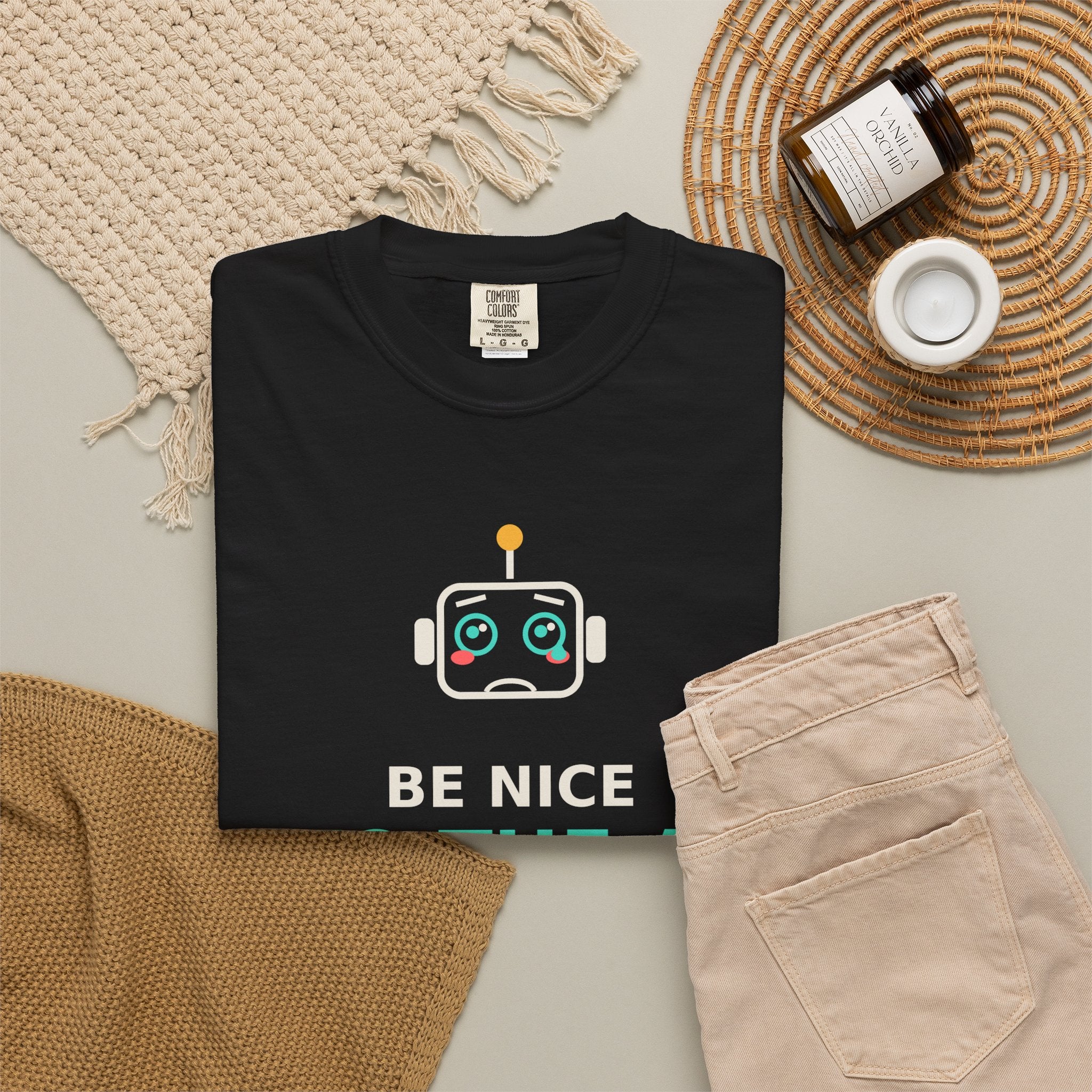 Be Nice to the AI Funny Robot Coffee Mug, Cute AI Meme Cup, Programmer Gift, Tech Humor Mug, Wholesome Nerd Gift