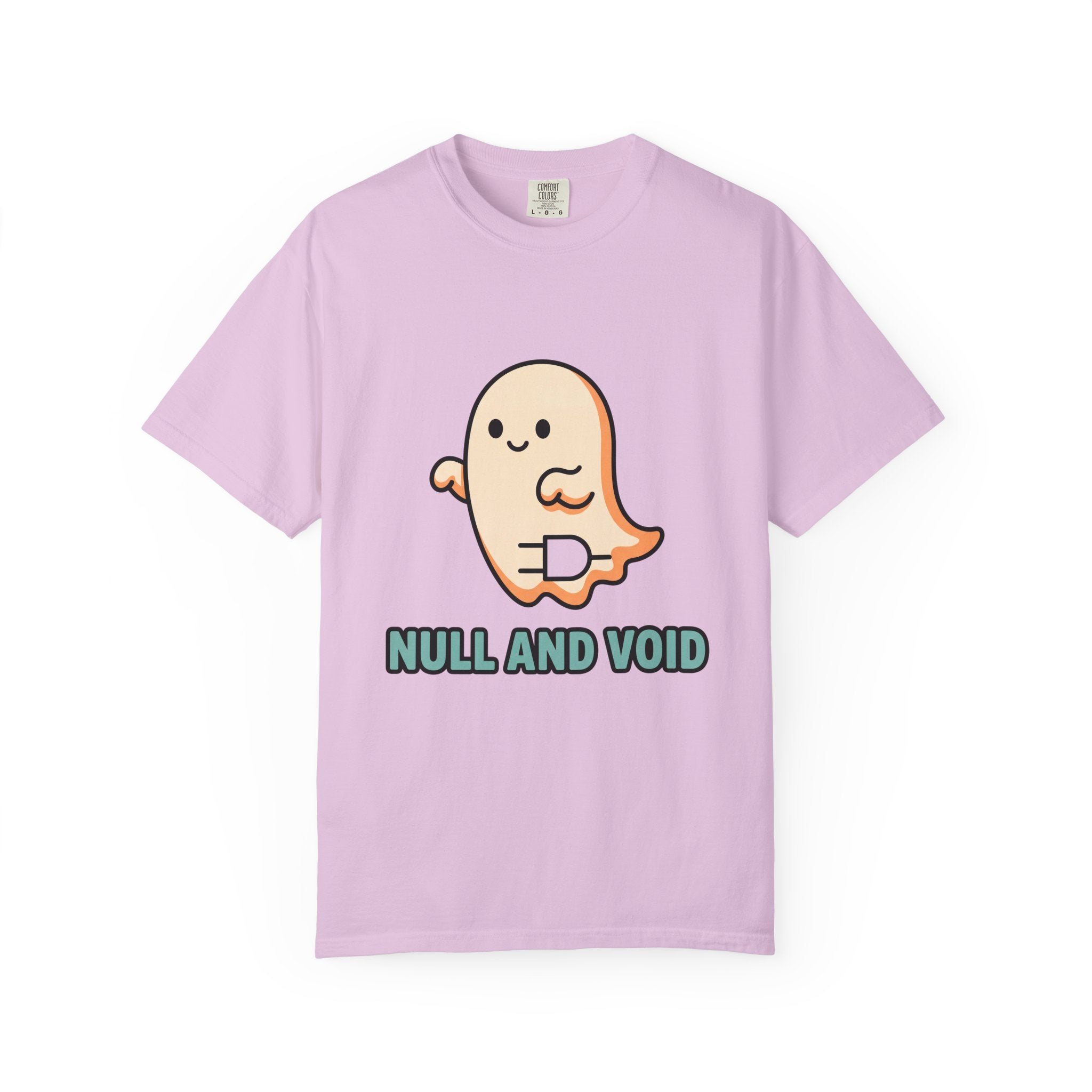 Null and Void ghost illustration T-shirt | Cute spooky graphic tee