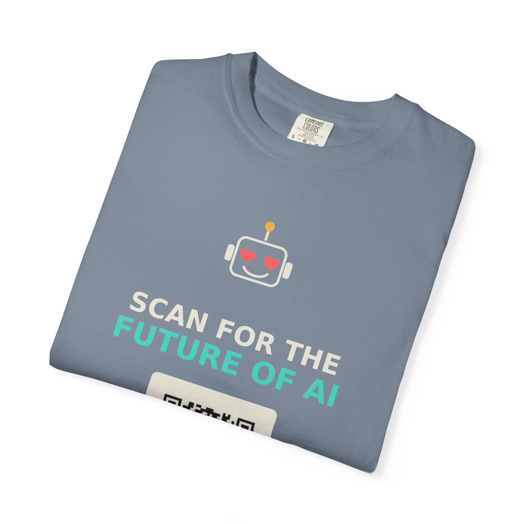 Scan for the Future of AI Funny QR Code T Shirt, Prank Meme Tee, Programmer Gift, Tech Humor Shirt, Nerd Gift for Coders and AI Fans