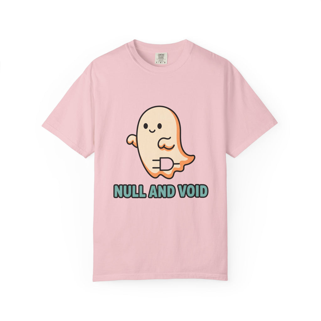 Null and Void ghost illustration T-shirt | Cute spooky graphic tee