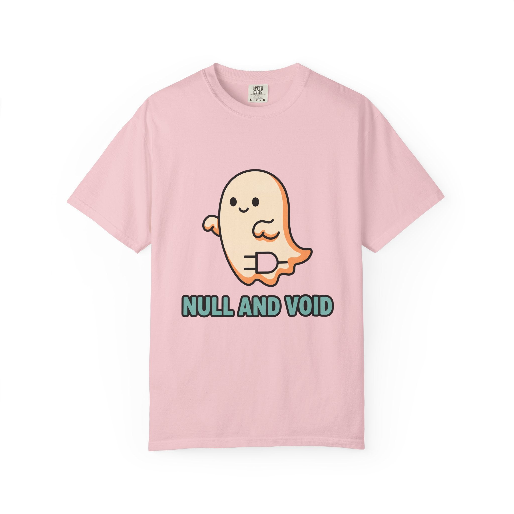 Null and Void ghost illustration T-shirt | Cute spooky graphic tee