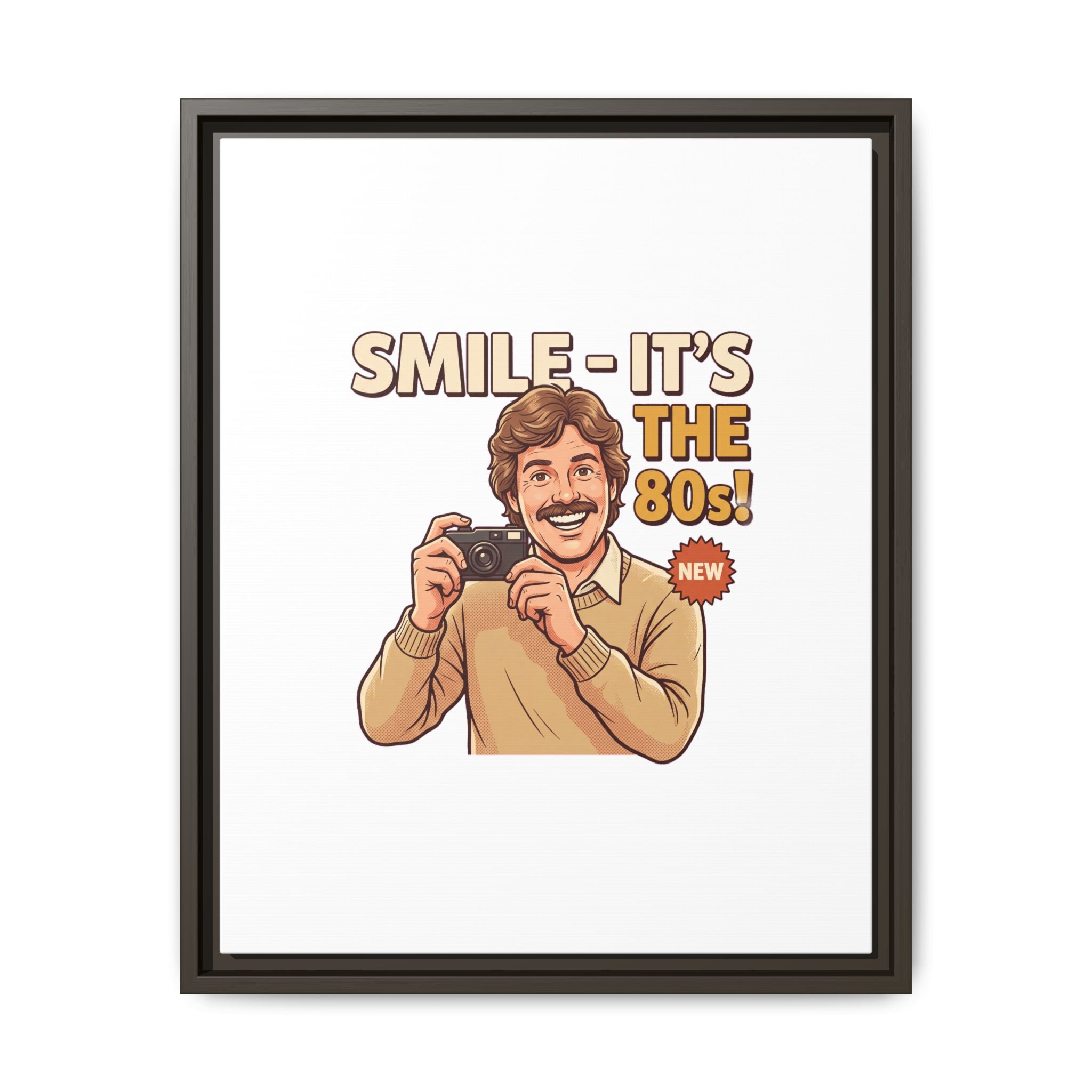 Smile It's the 80s Retro Photographer Poster | Canvas