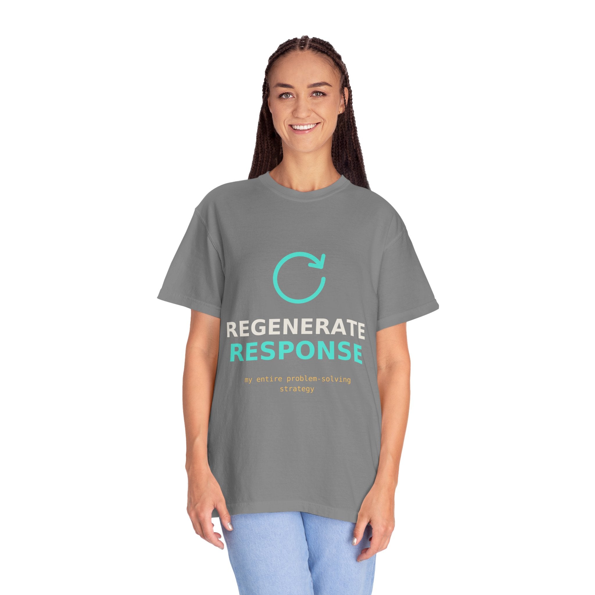 Regenerate Response Funny AI T-Shirt, Programmer Gift, Developer Tee, Coding Humor Shirt, AI Meme for Nerds, Problem Solving Geek