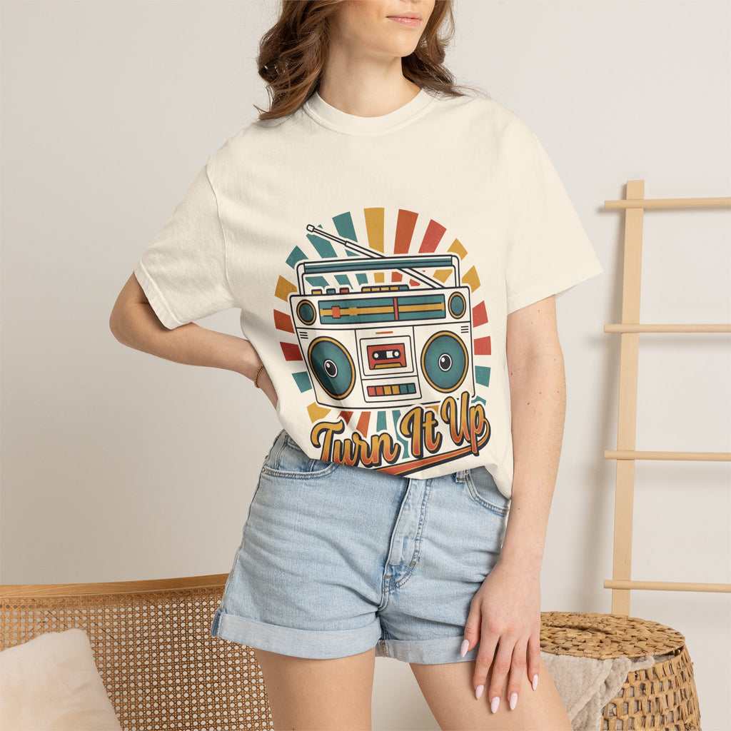 80s Boombox Retro Music Tee | Vintage Ghetto Blaster Shirt