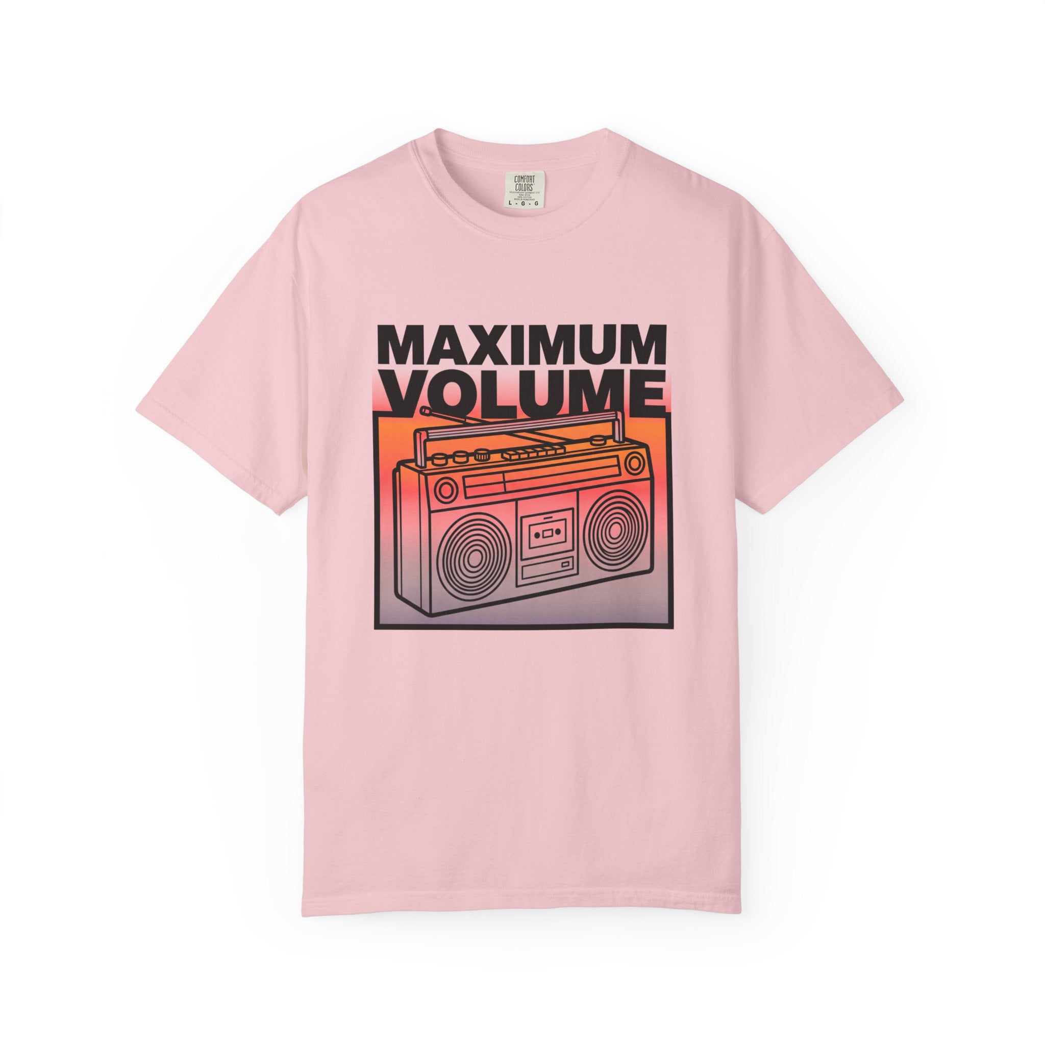 Maximum Volume Boombox T-shirt | Retro Radio Graphic Tee
